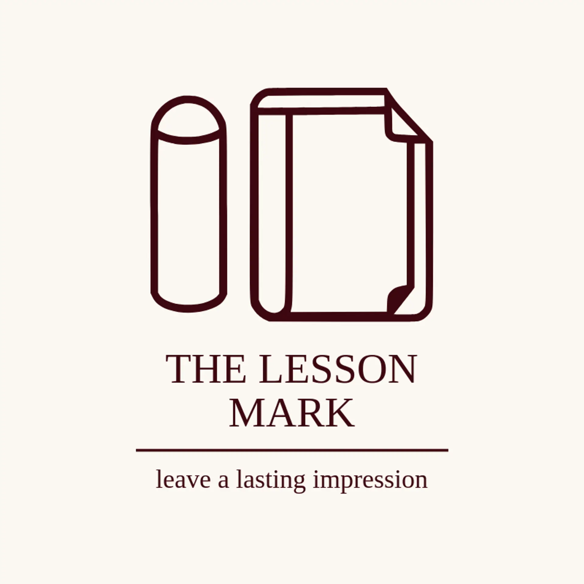 The Lesson Mark logo for teacher