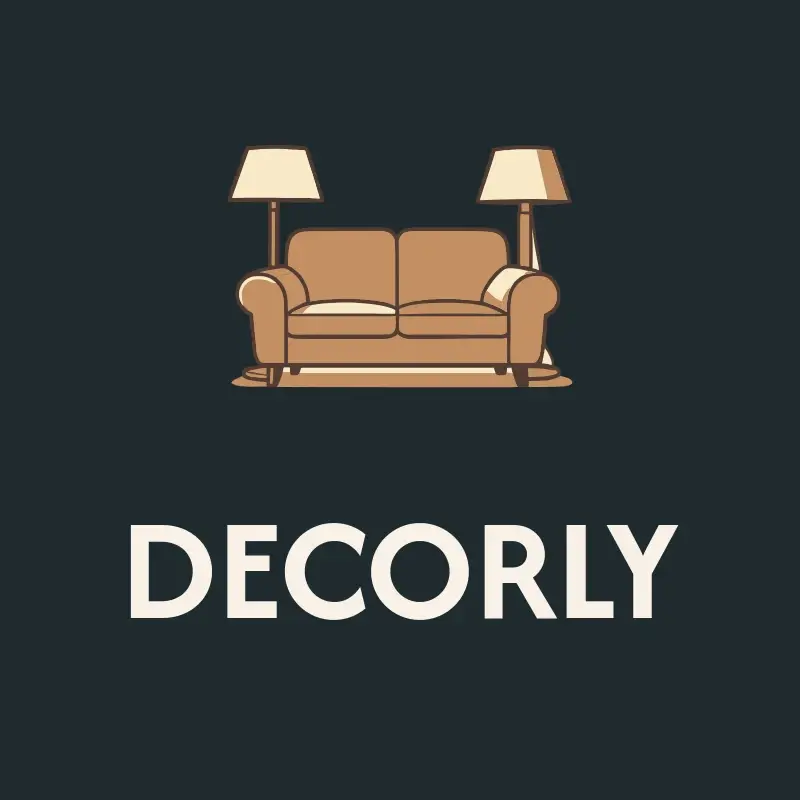 The Shopify store name Decorly as a branded logo with a color icon