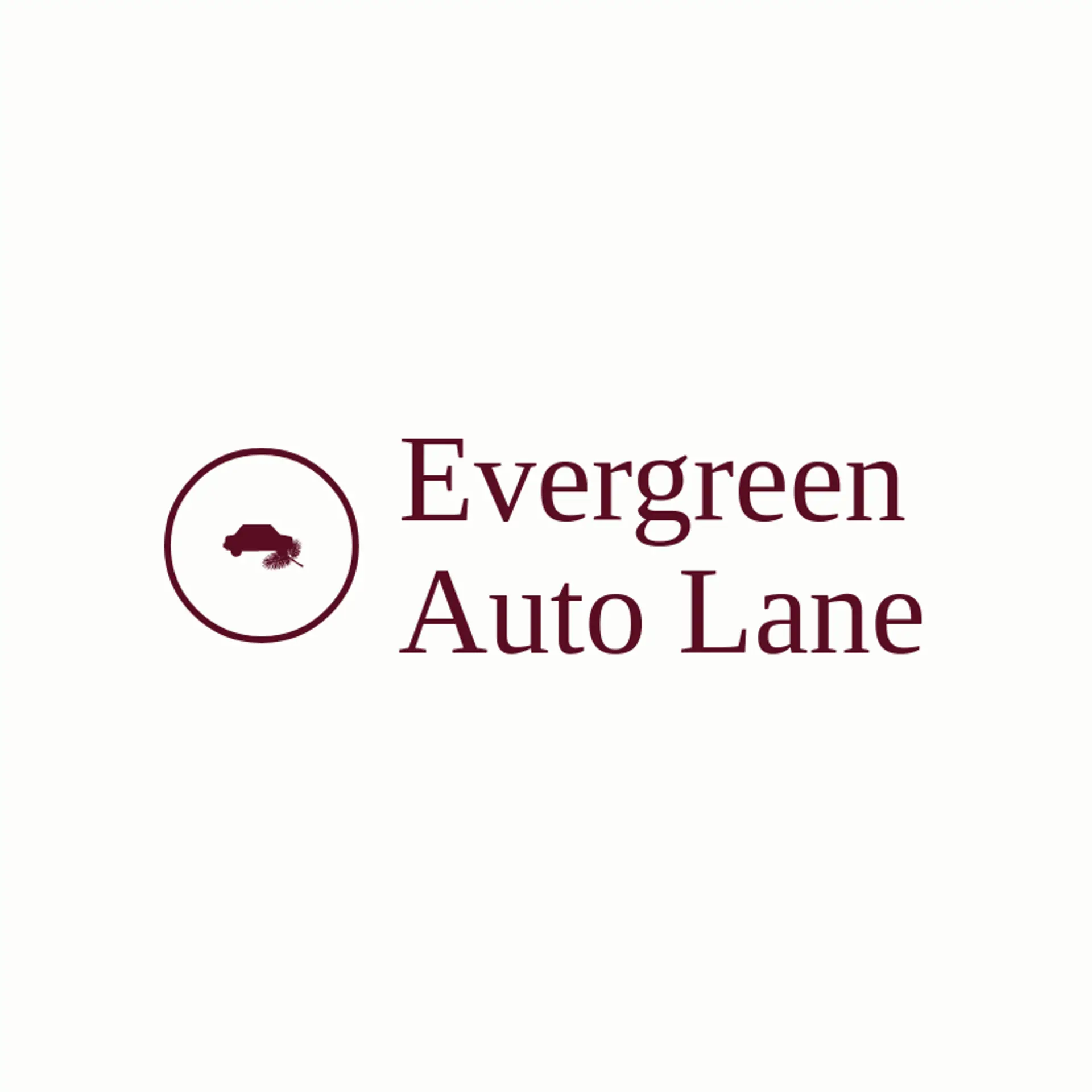 Evergreen Auto Lane logo for car dealer