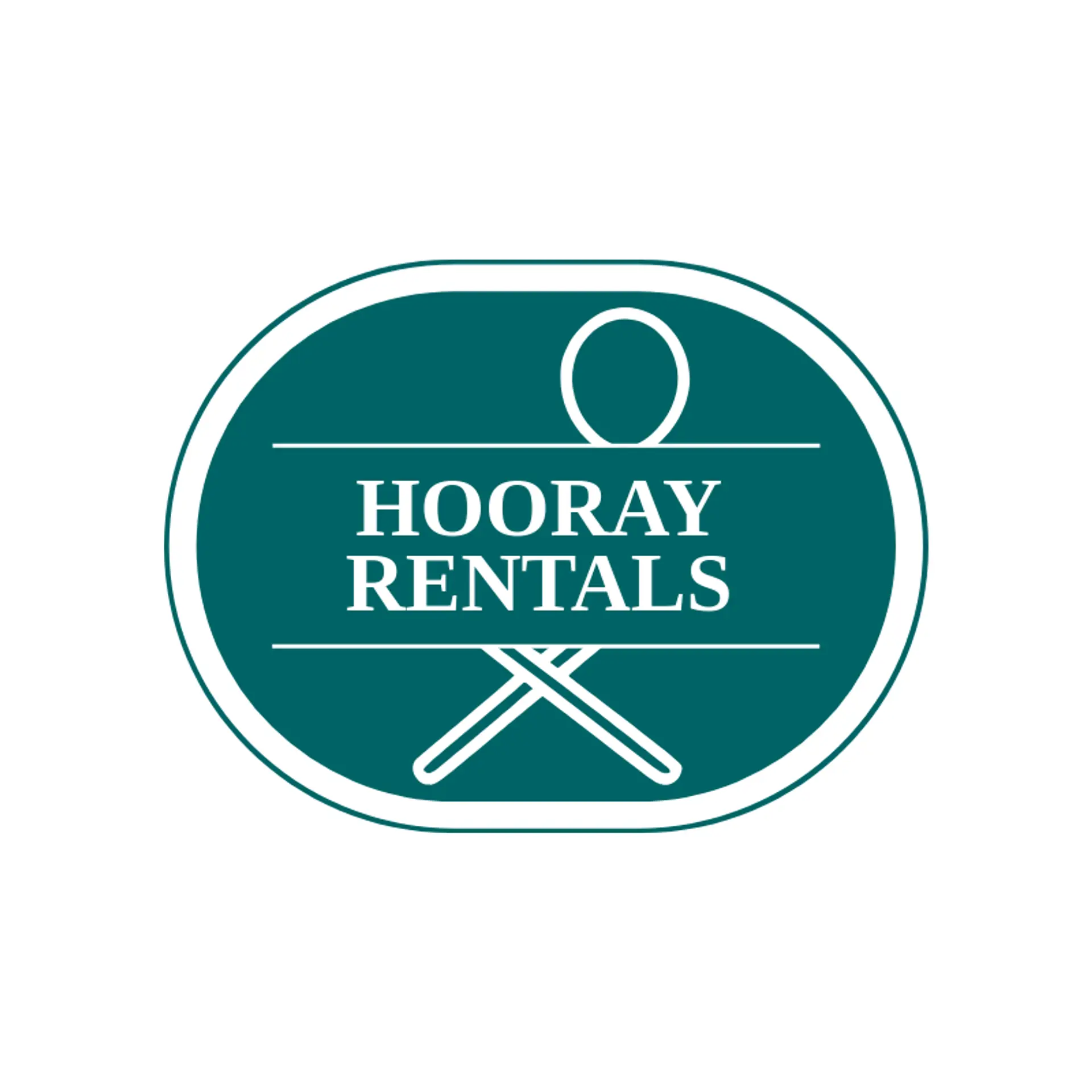 Hooray Rentals logo for party rental