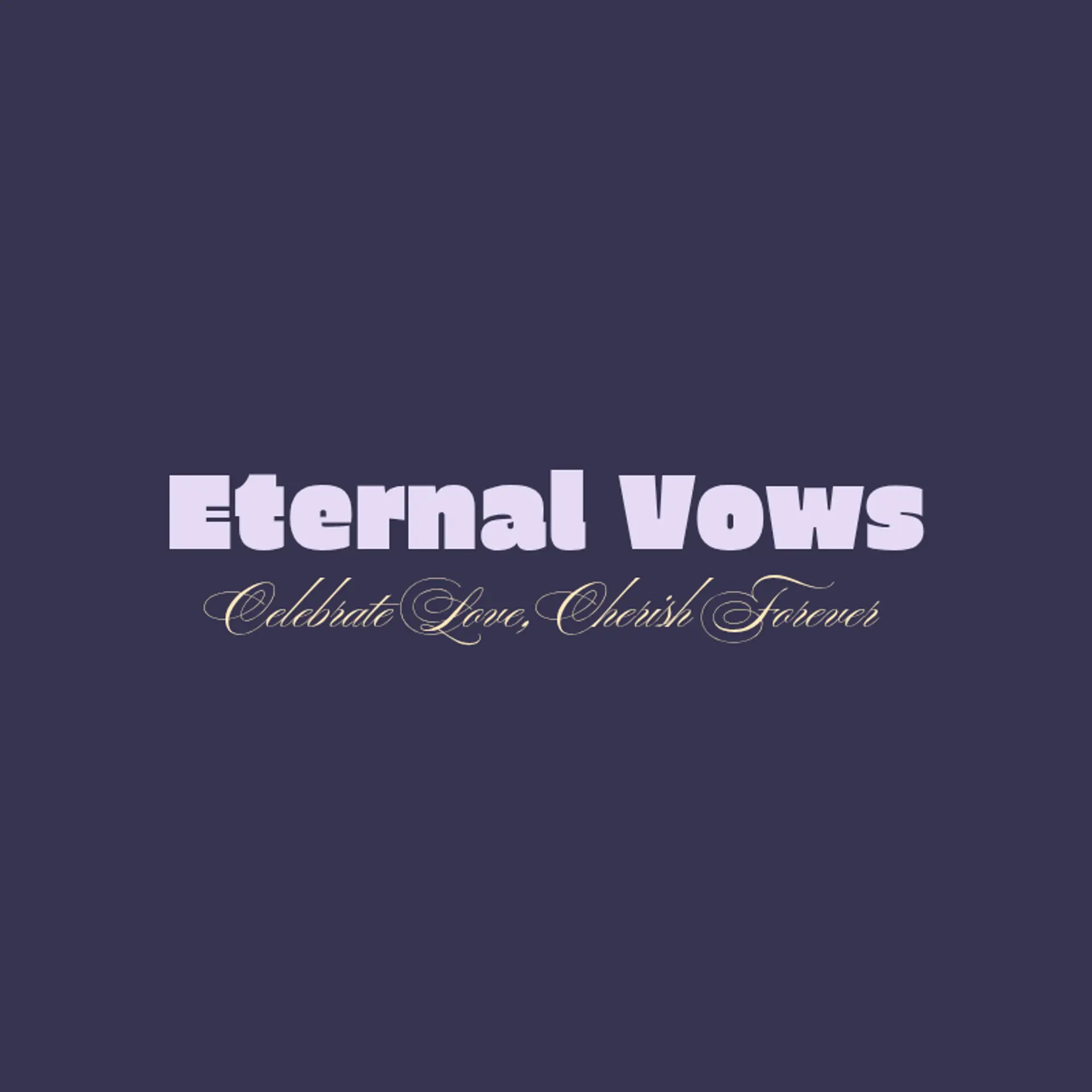 Eternal Vows logo for wedding company
