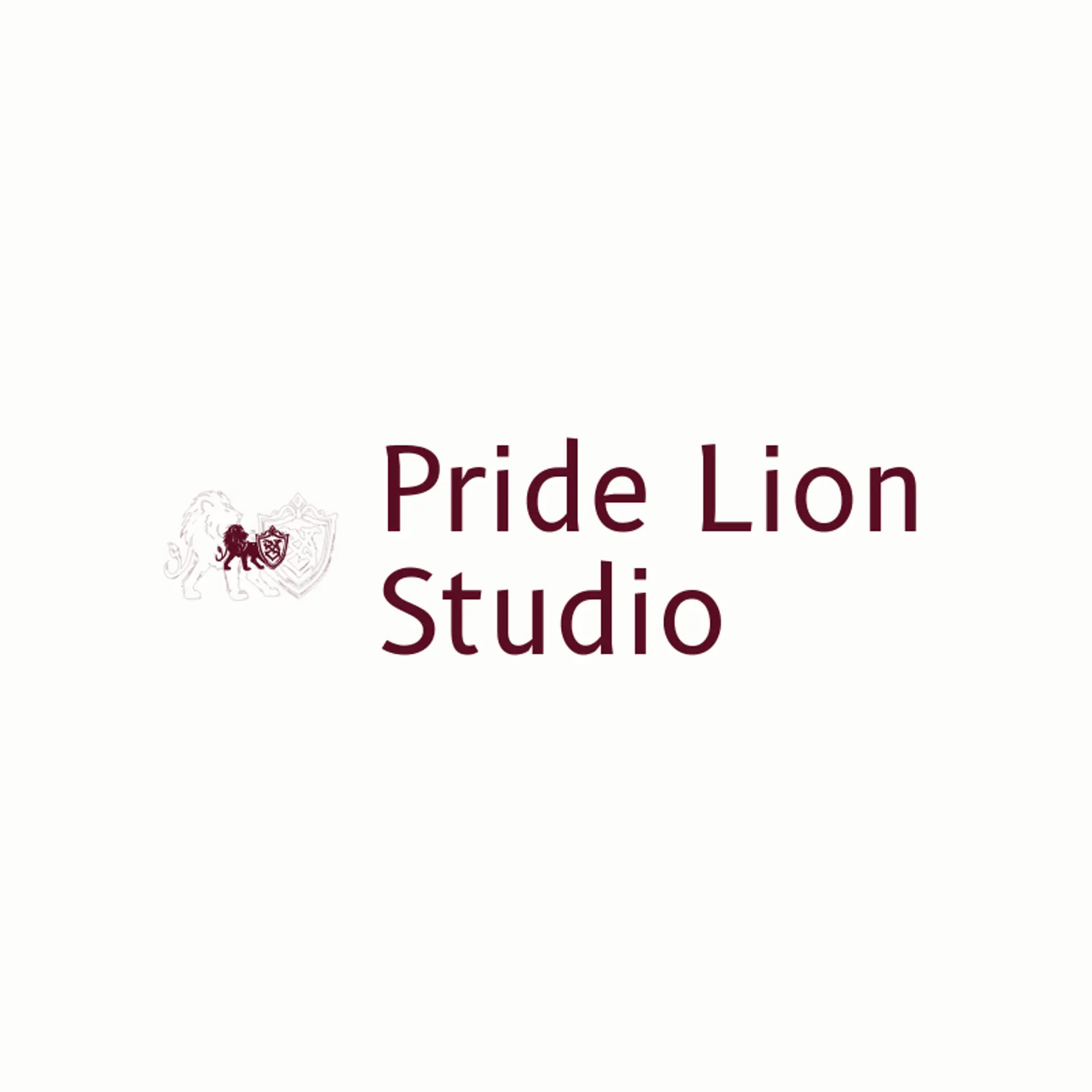 Pride Lion Studio logo for crest