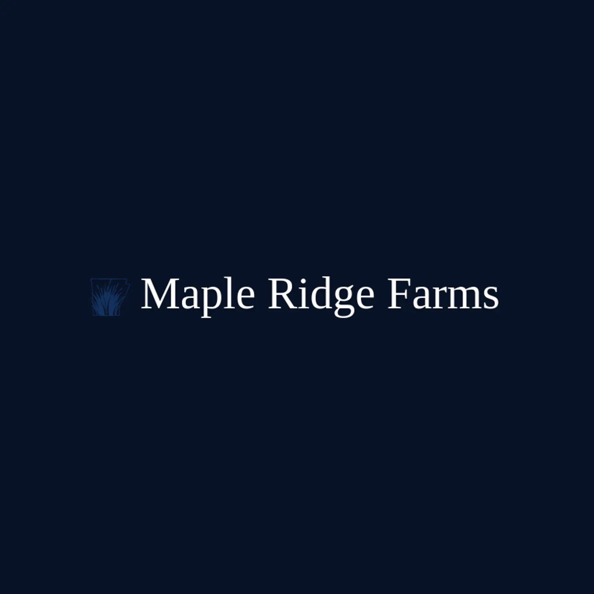 Maple Ridge Farms logo for arkansas