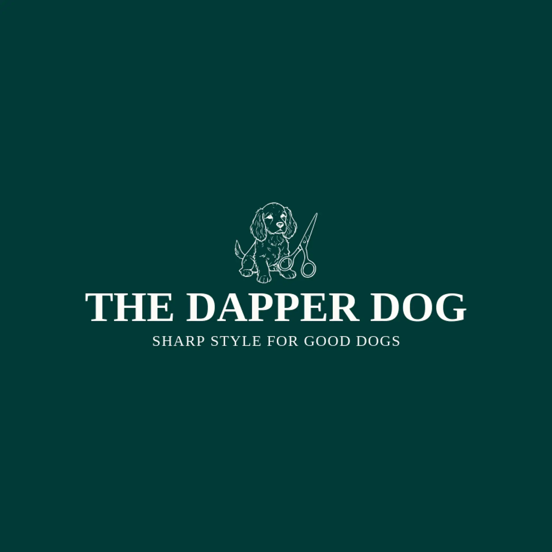 The Dapper Dog logo for dog grooming