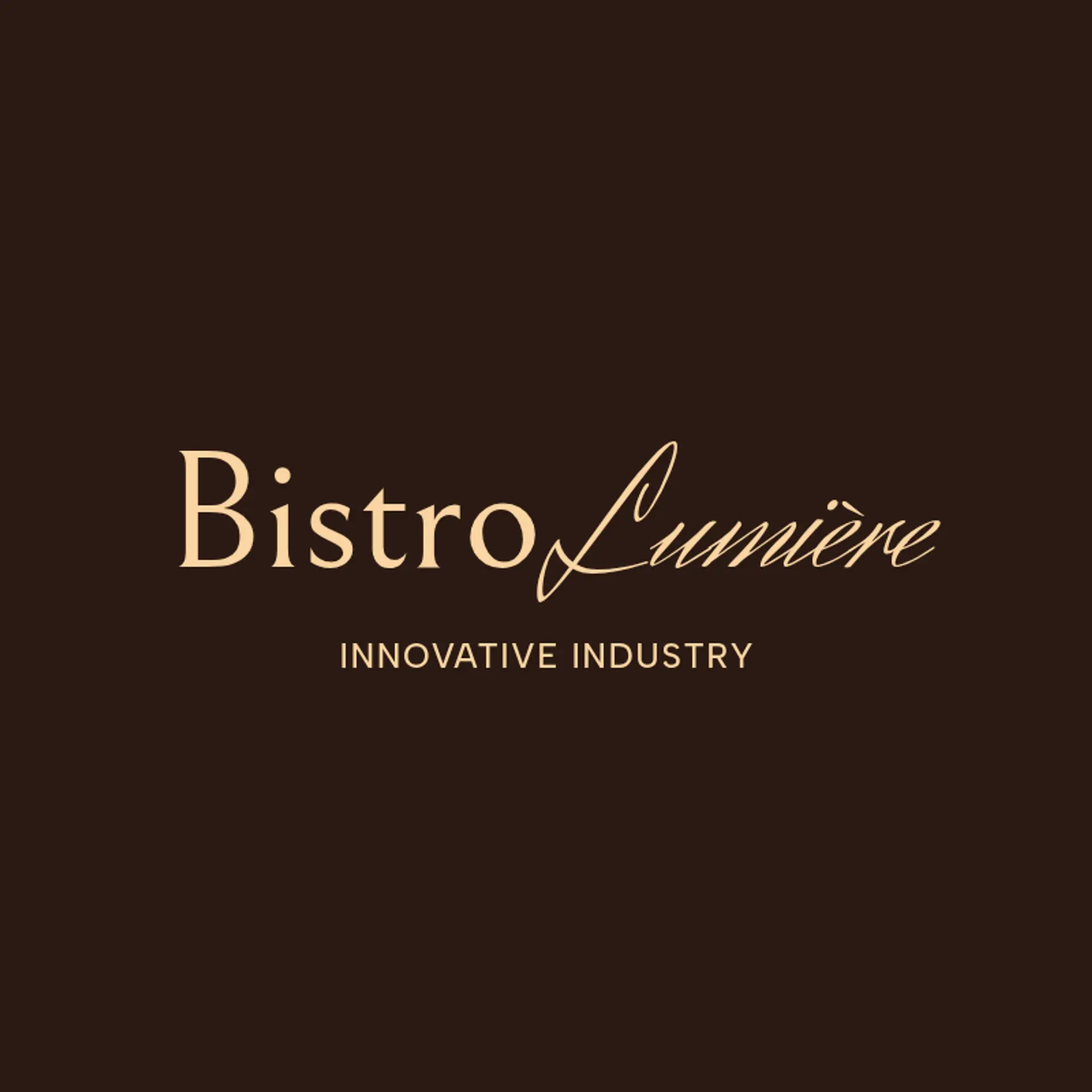 Bistro Lumière logo for french cafe