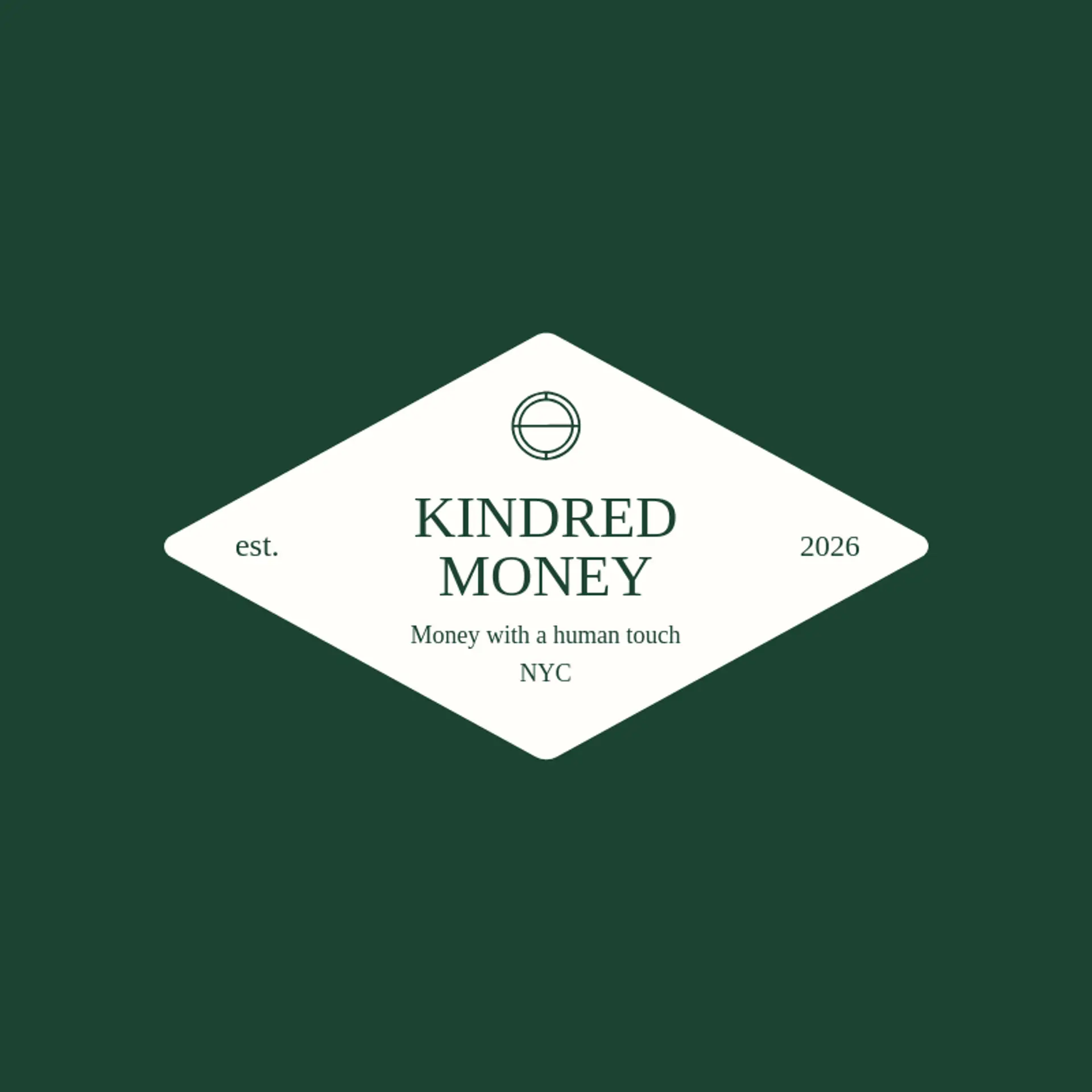 Kindred Money logo for fintech