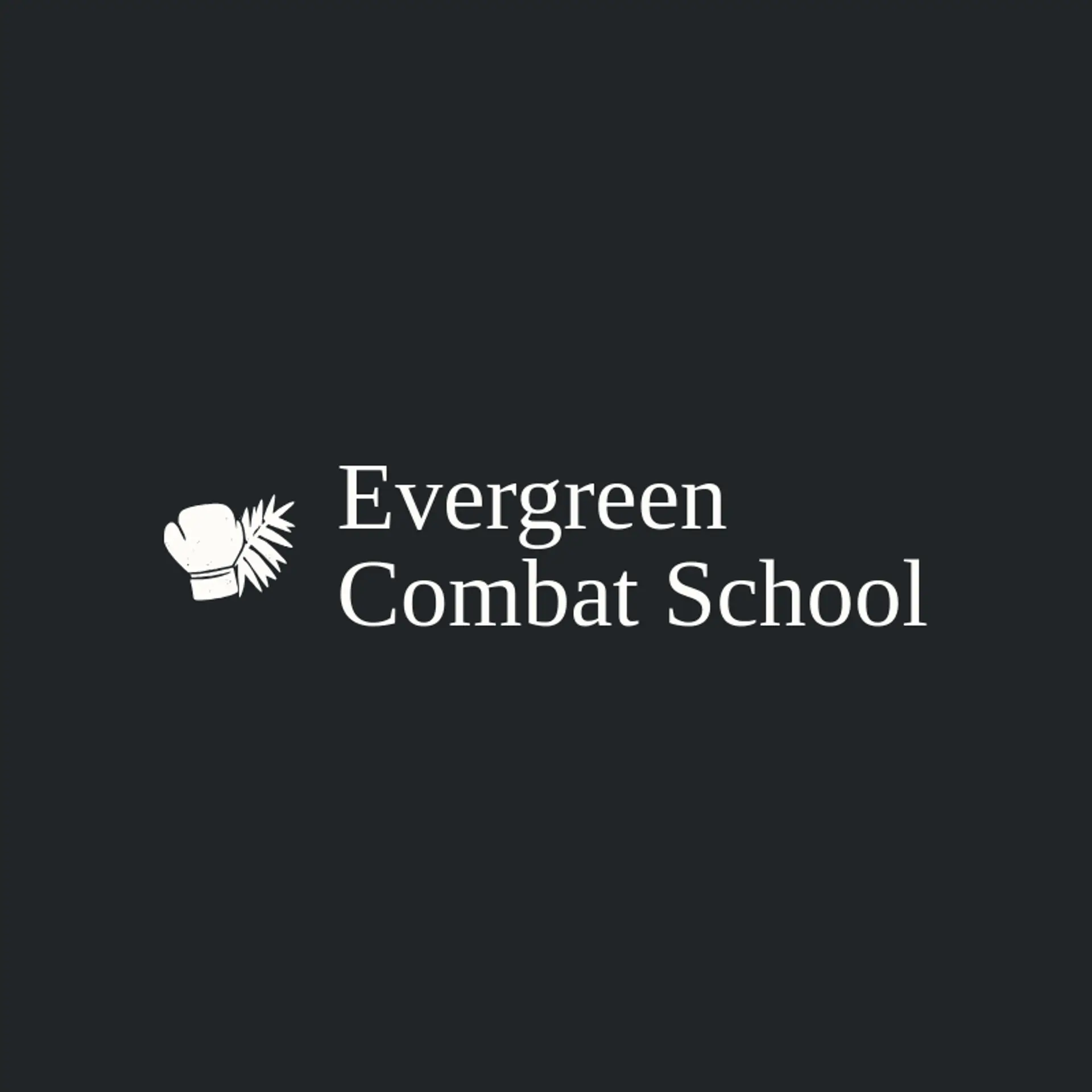Evergreen Combat School logo for fight