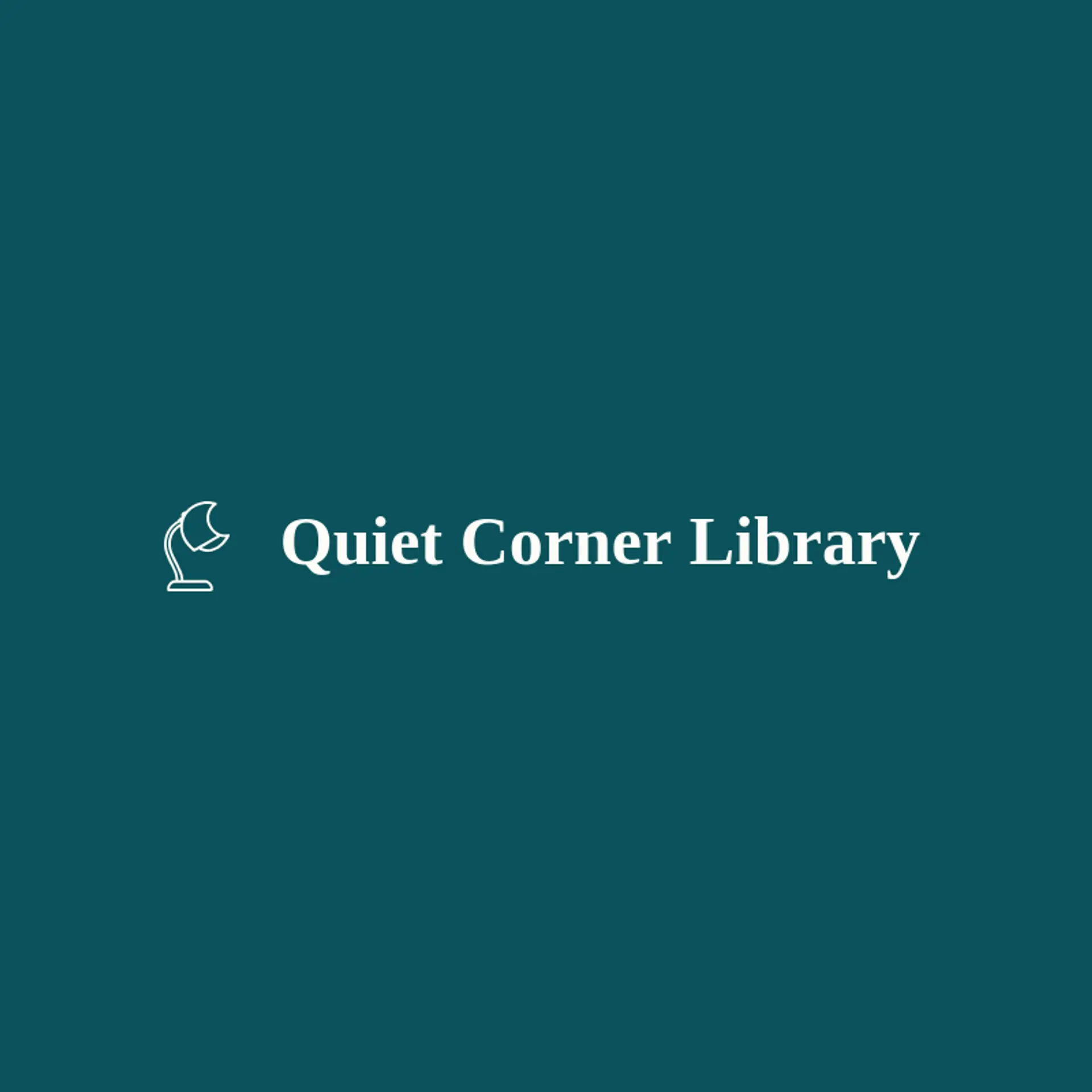 Quiet Corner Library logo for library