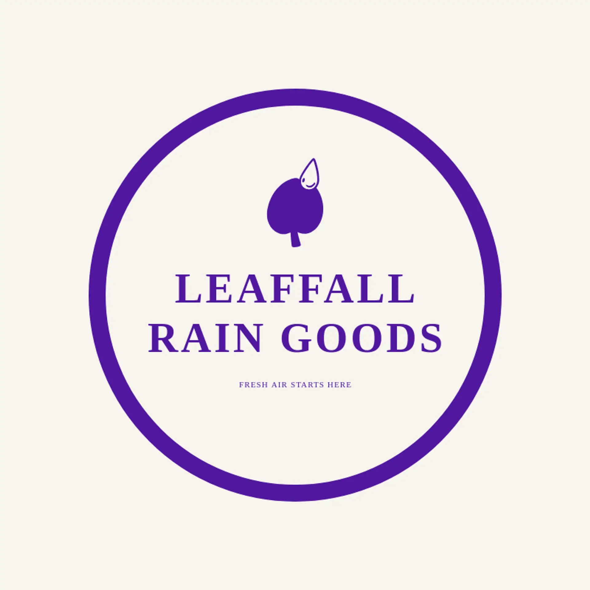 Leaffall Rain Goods logo for rain