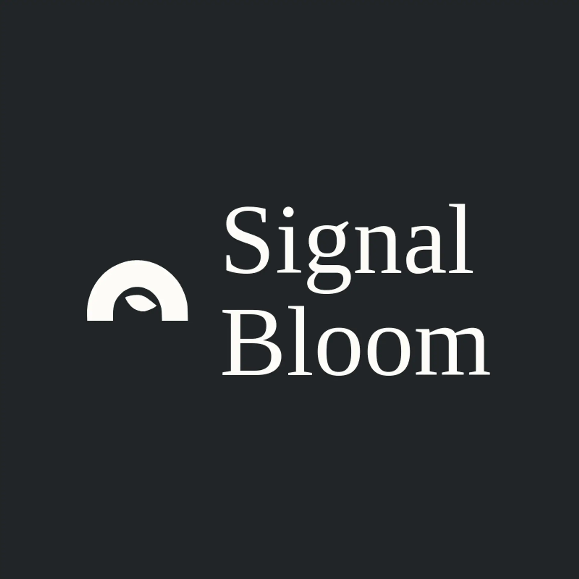 Signal Bloom logo for stream