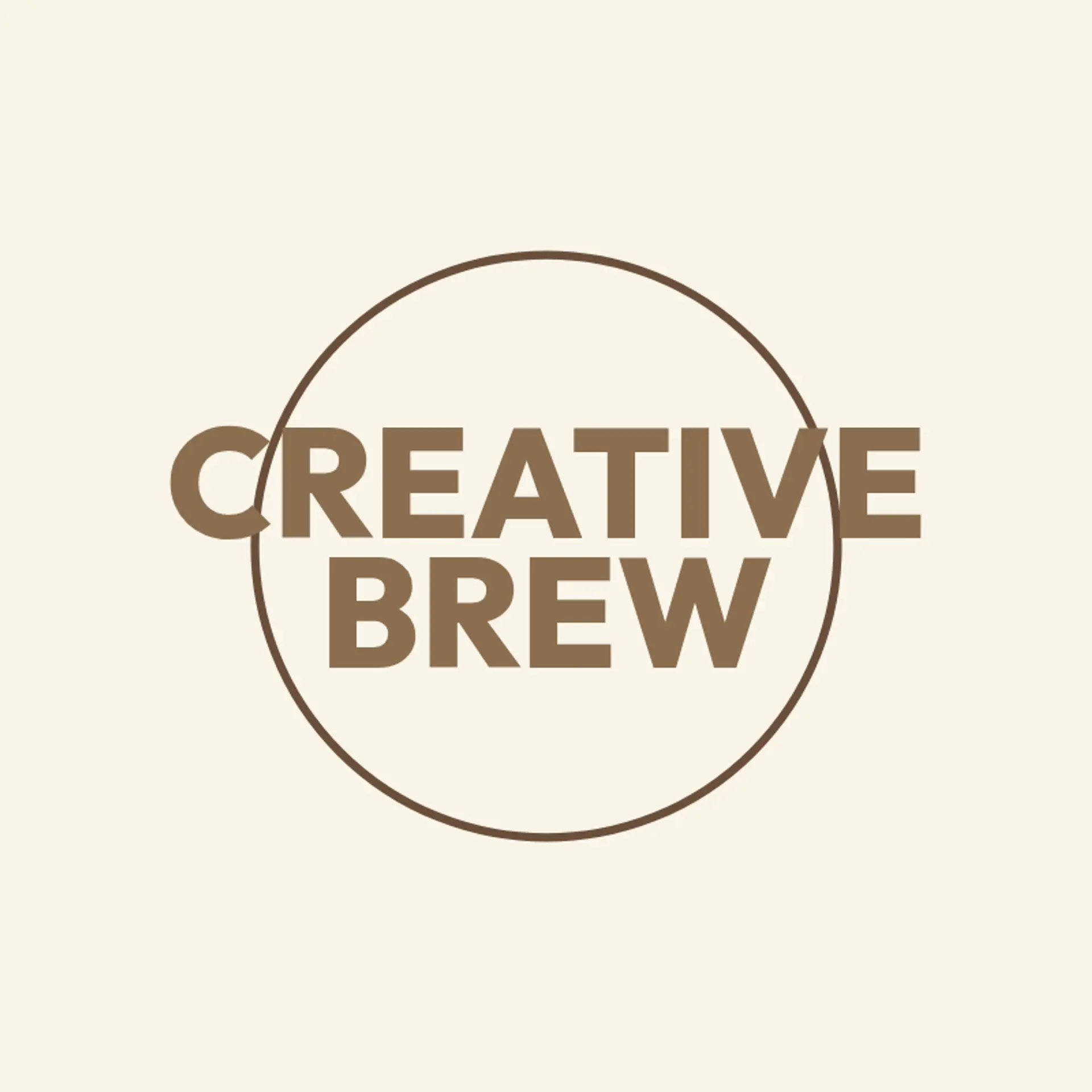 Creative Brew logo for creative cafe