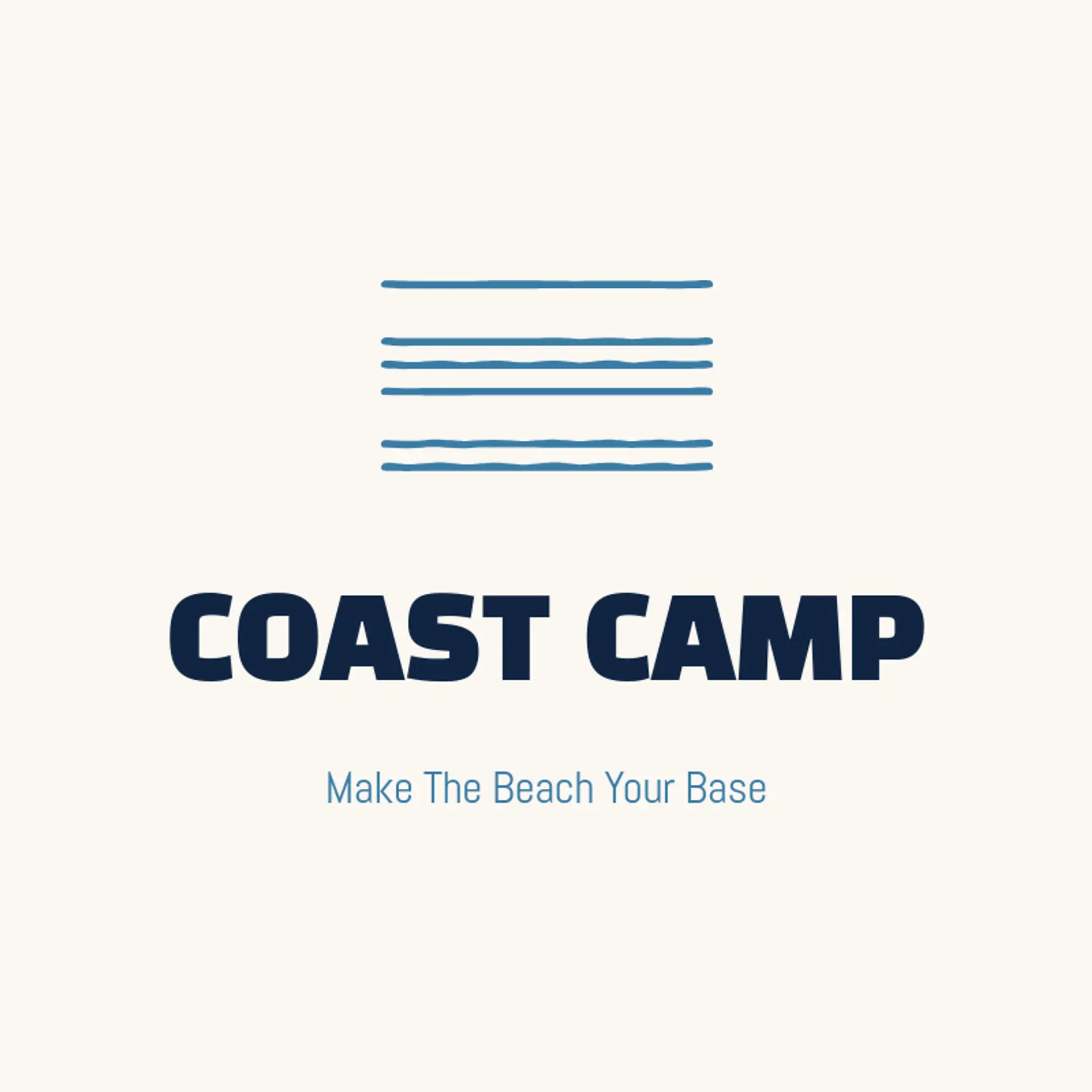 Coast Camp logo for waves