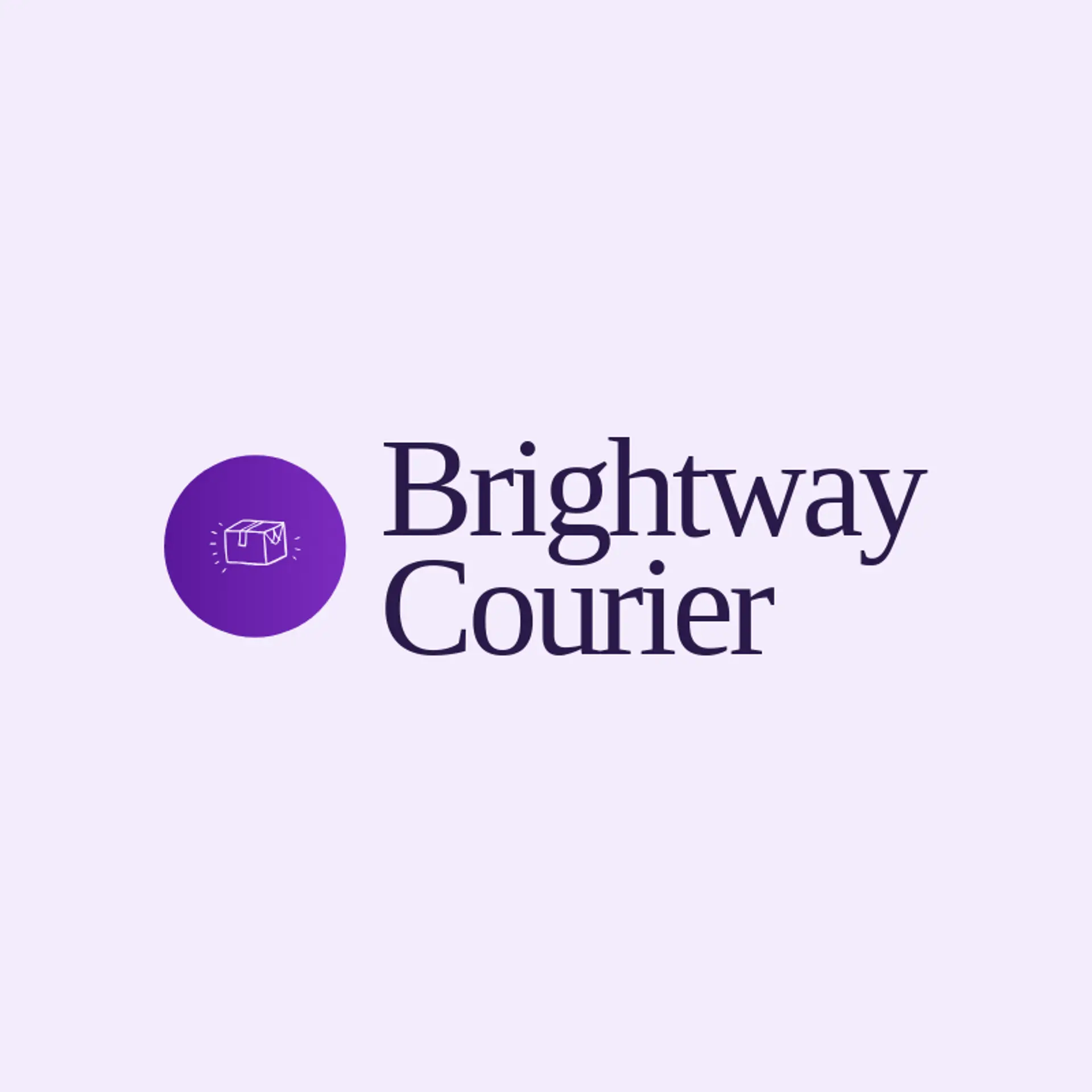 Brightway Courier logo for express