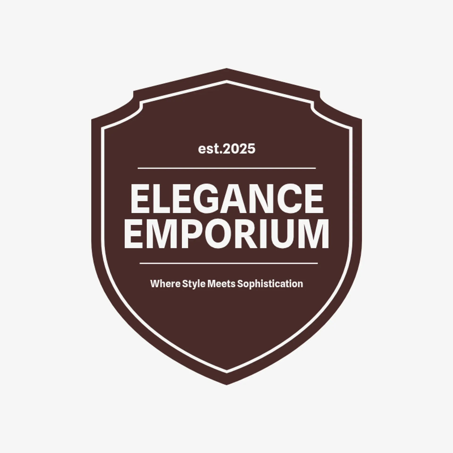 Elegance Emporium logo for fashion store