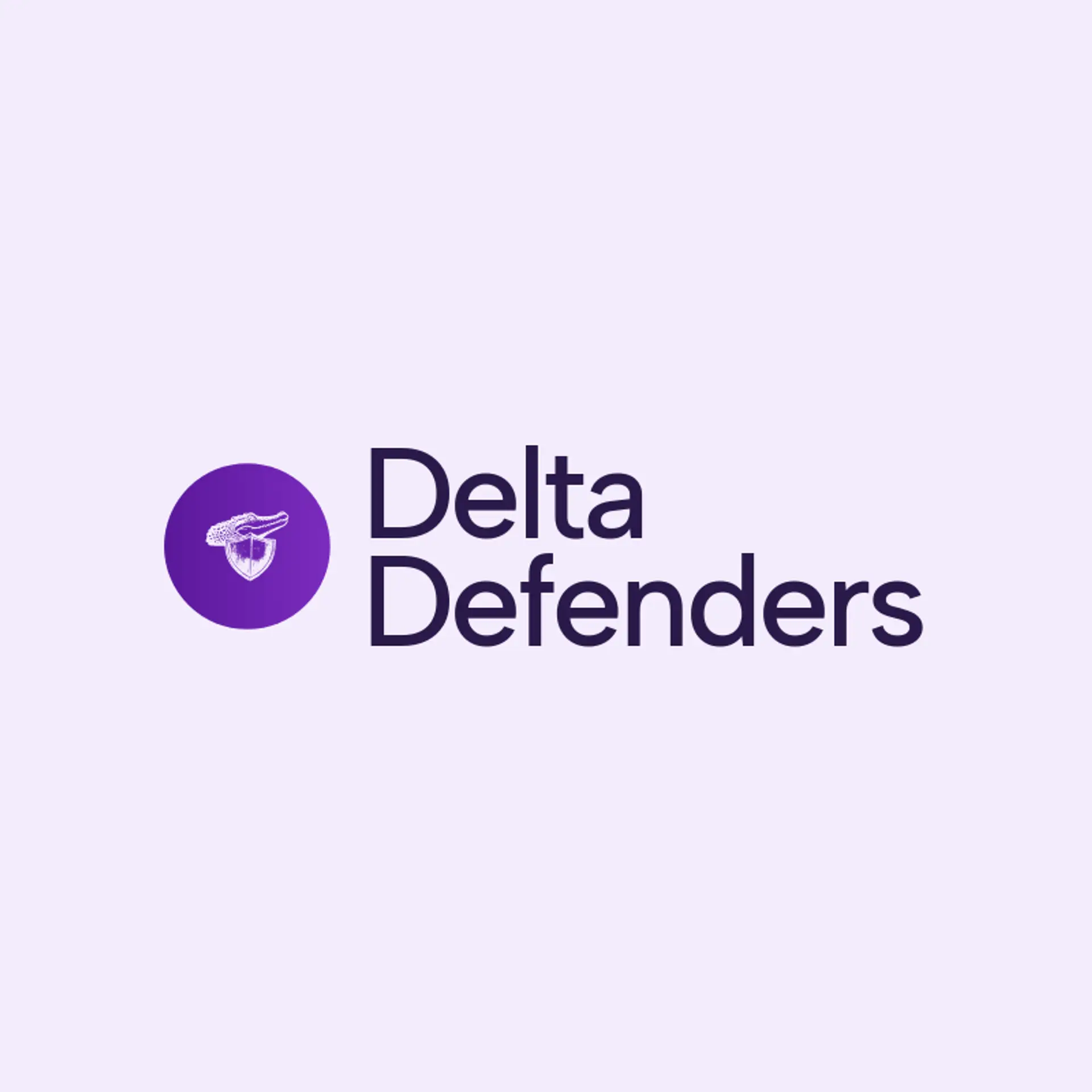 Delta Defenders logo for alligator