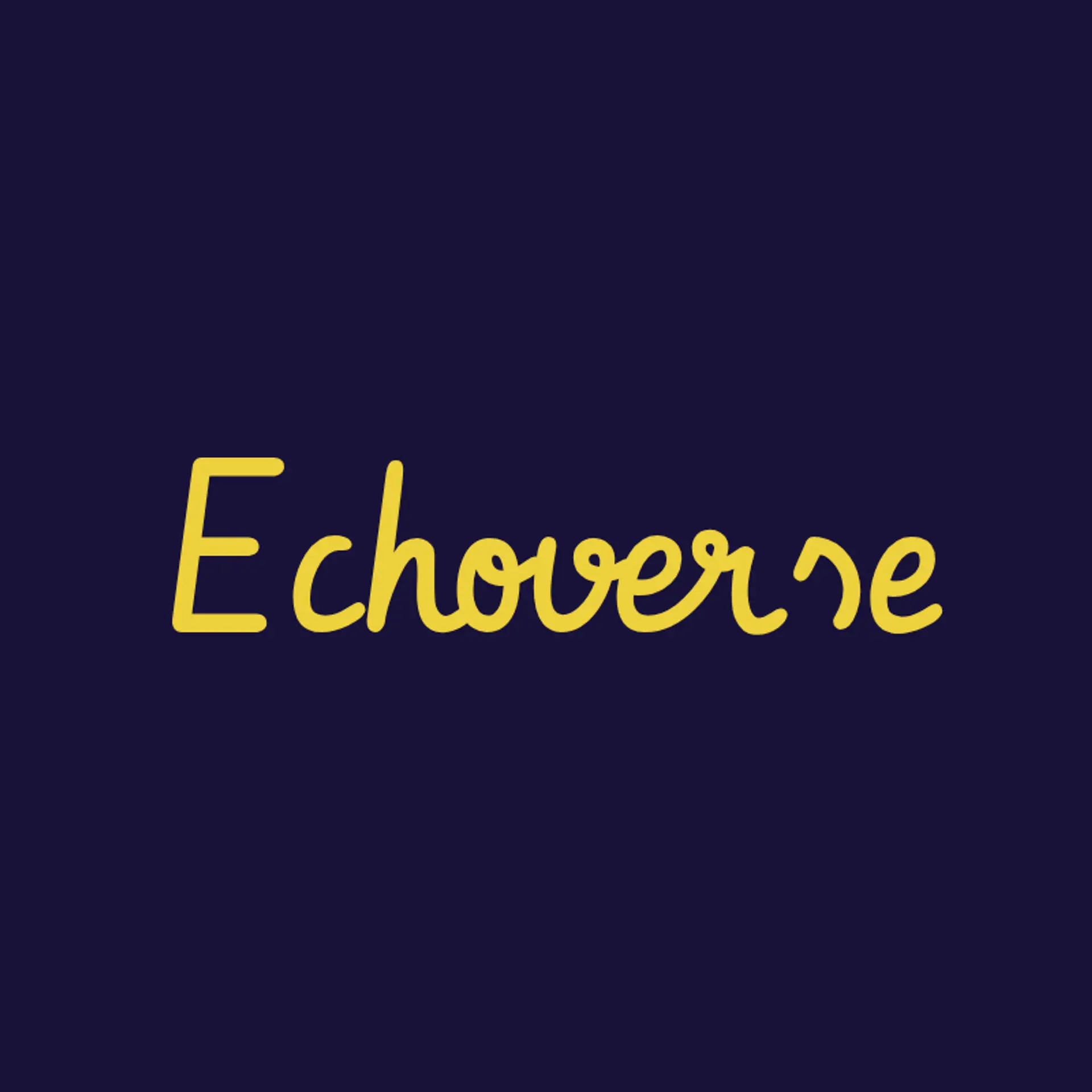EchoVerse logo for music artist