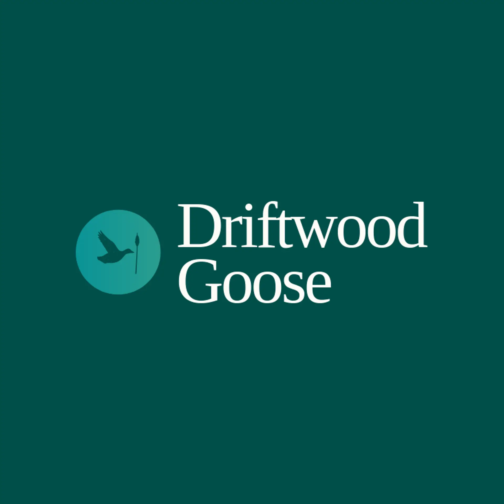 Driftwood Goose logo for goose