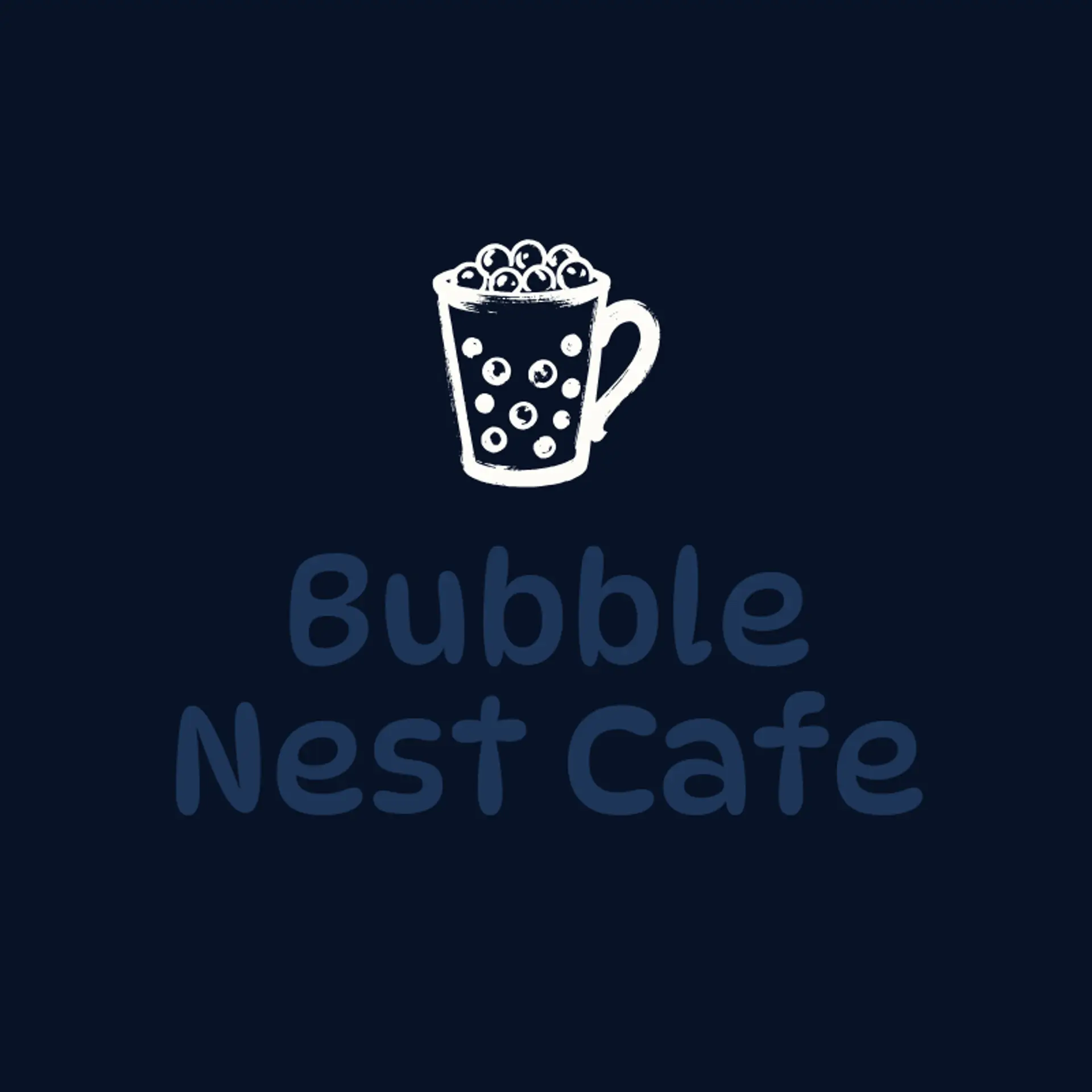 Bubble Nest Cafe logo for milk tea