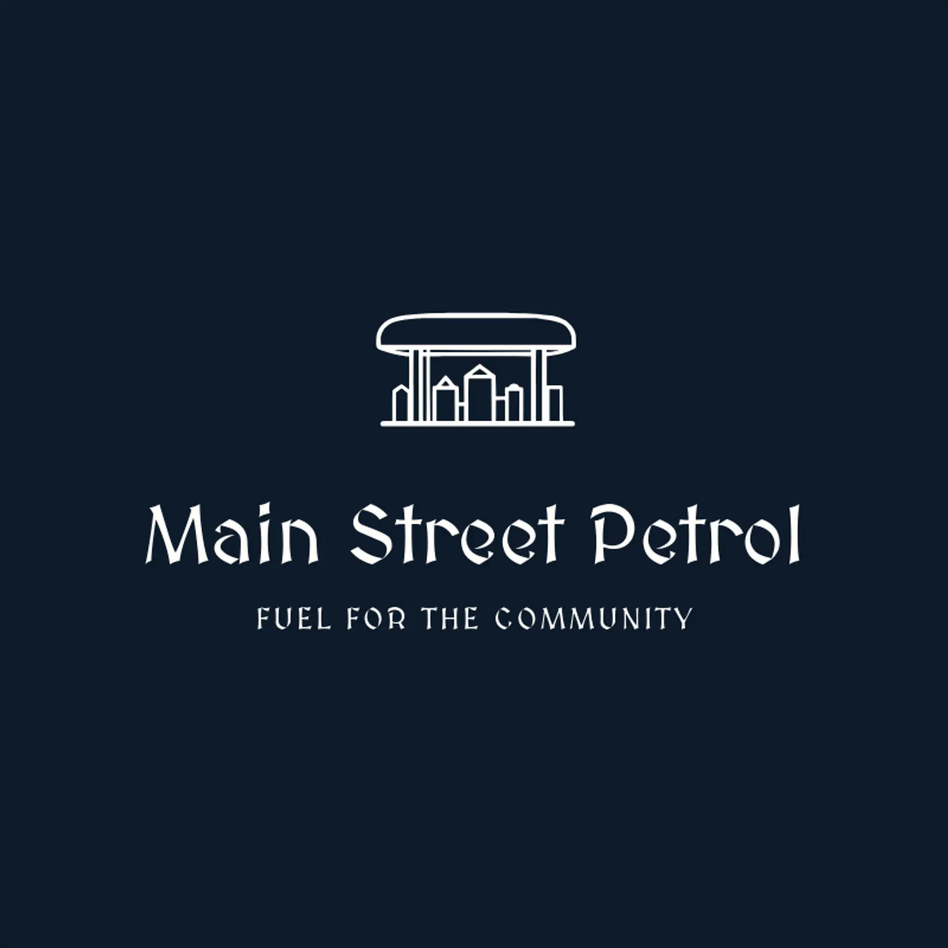 Main Street Petrol logo for gas station