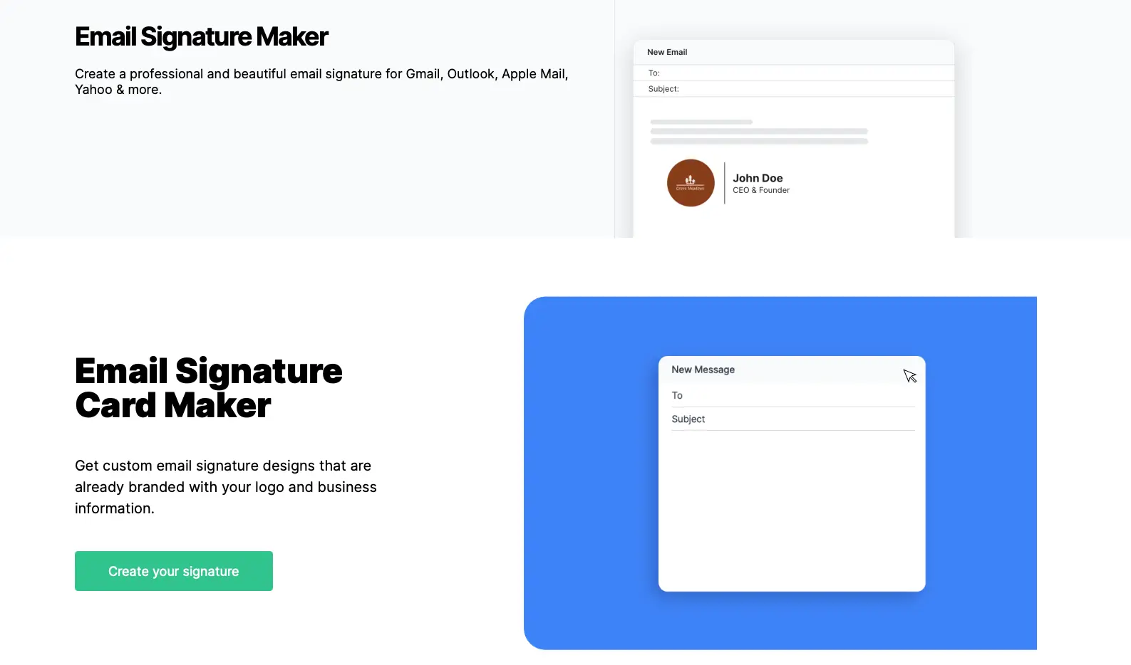 LOGO.com email signature creator