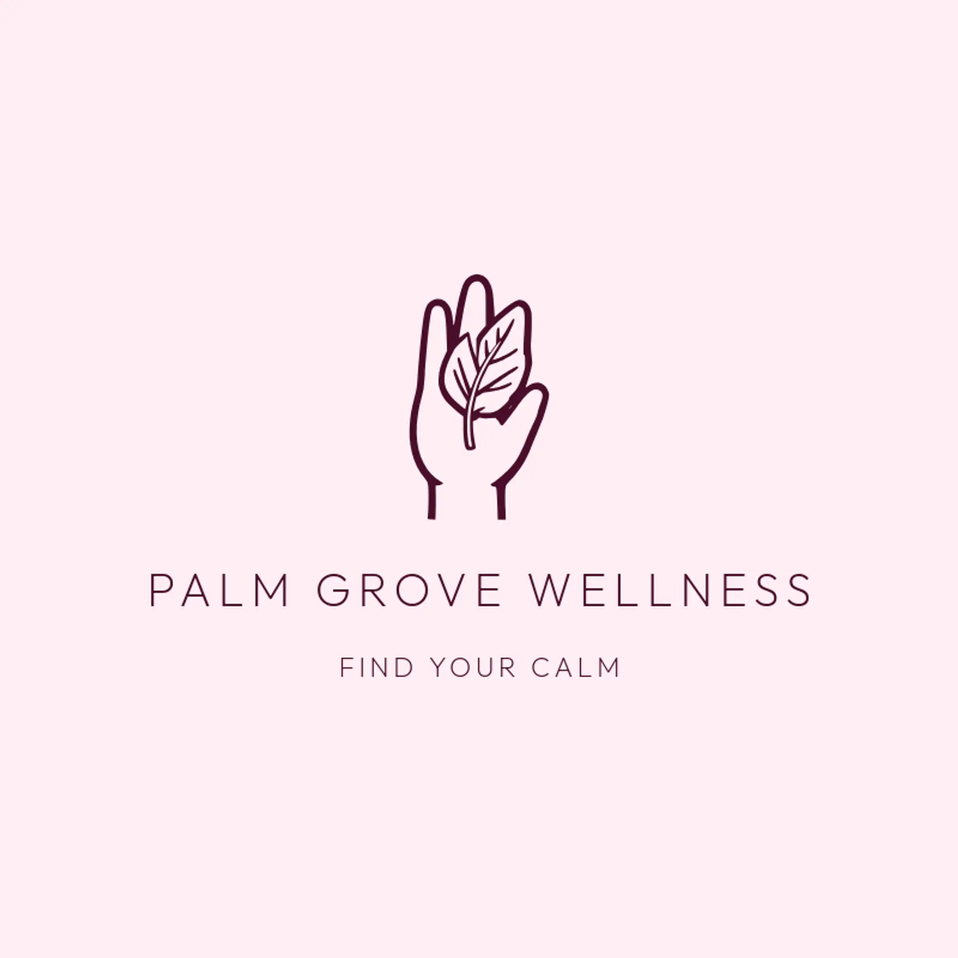 Palm Grove Wellness logo for hand