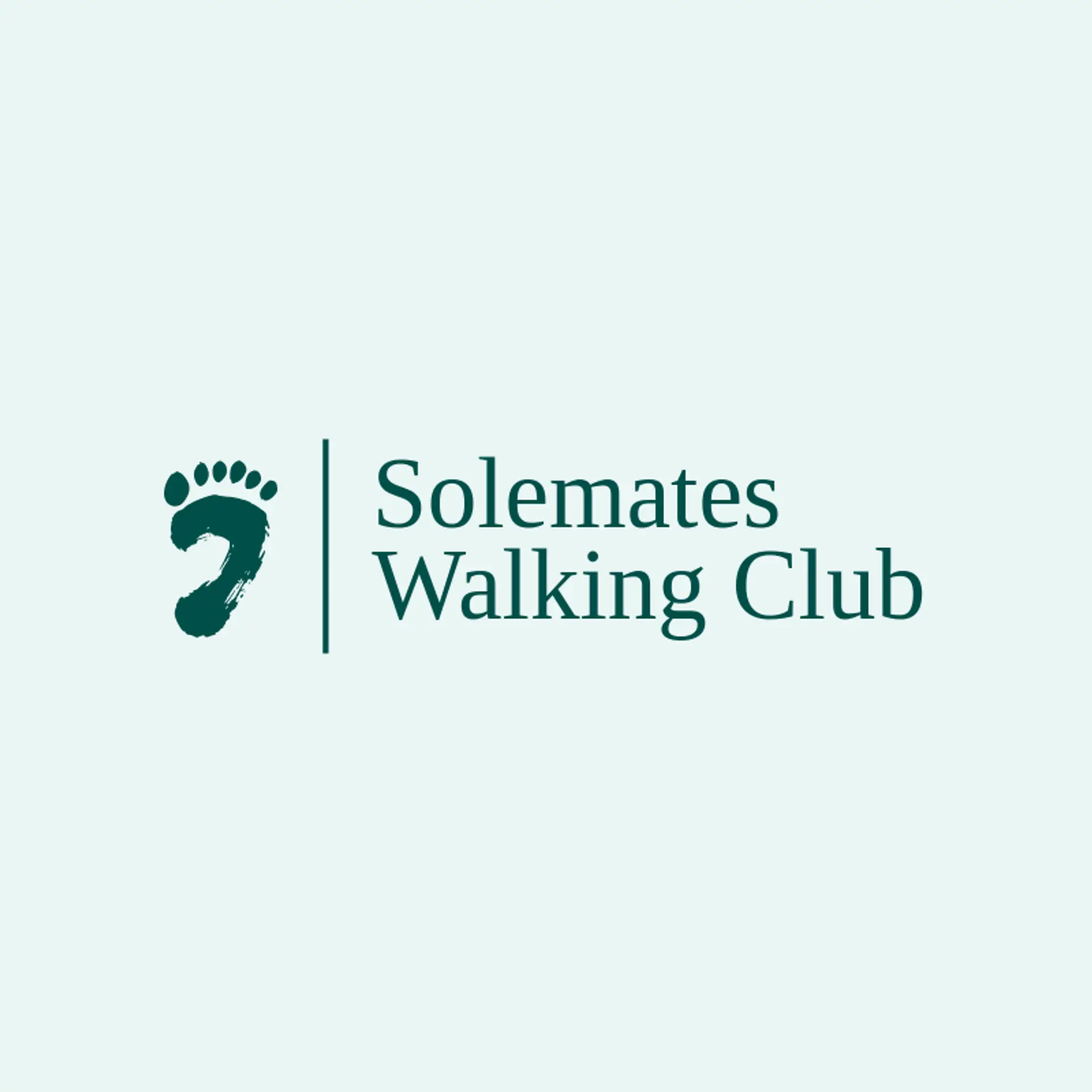 Solemates Walking Club logo for foot