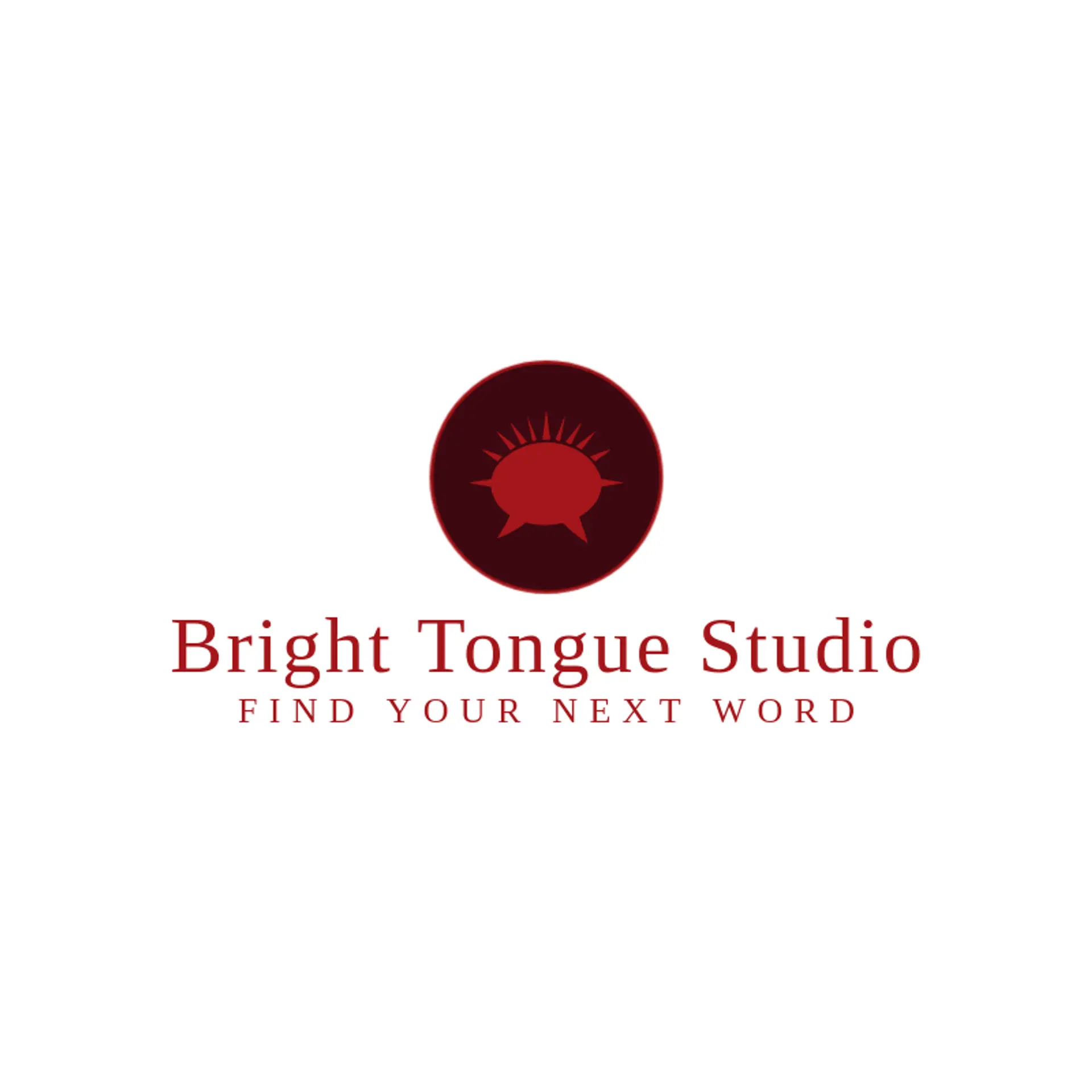 Bright Tongue Studio logo for language