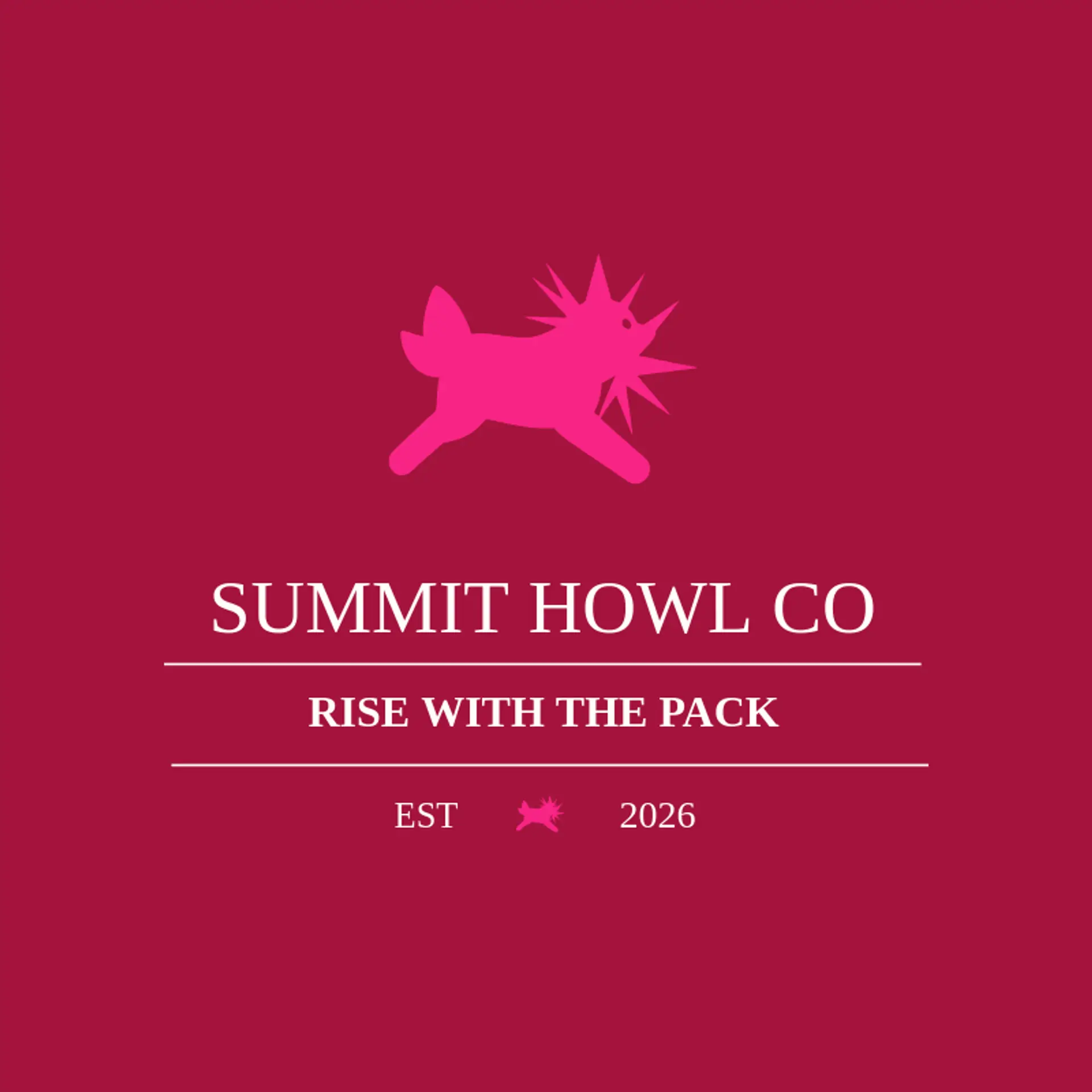 Summit Howl Co logo for husky