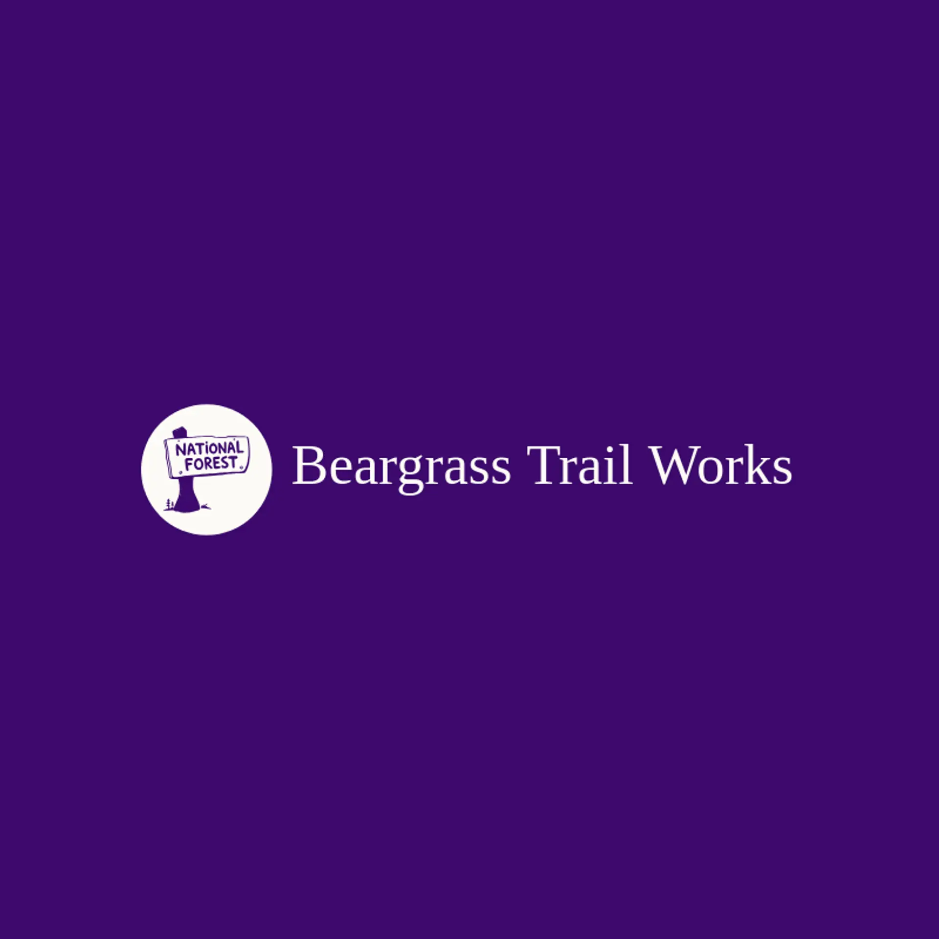 Beargrass Trail Works logo for national park