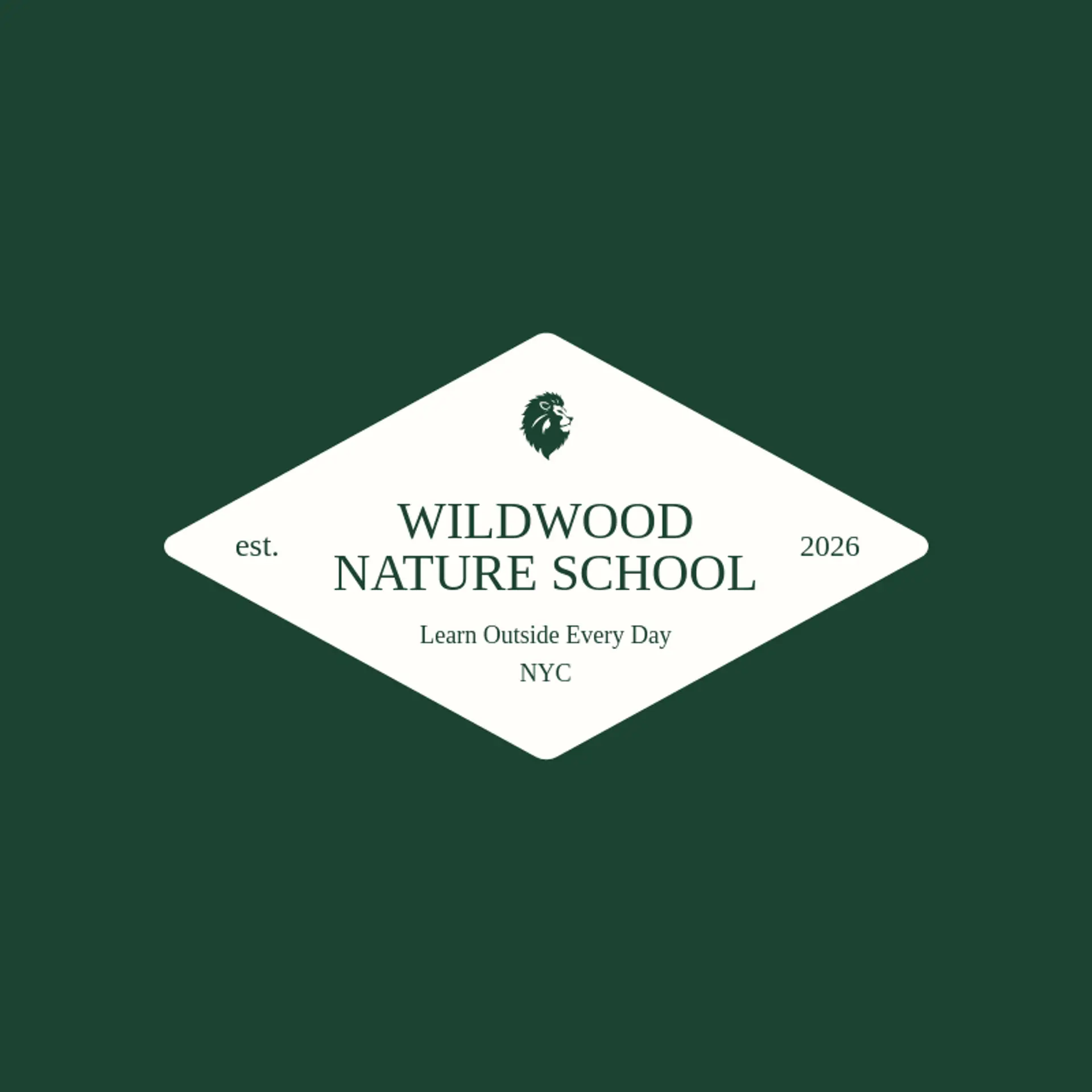 Wildwood Nature School logo for wild