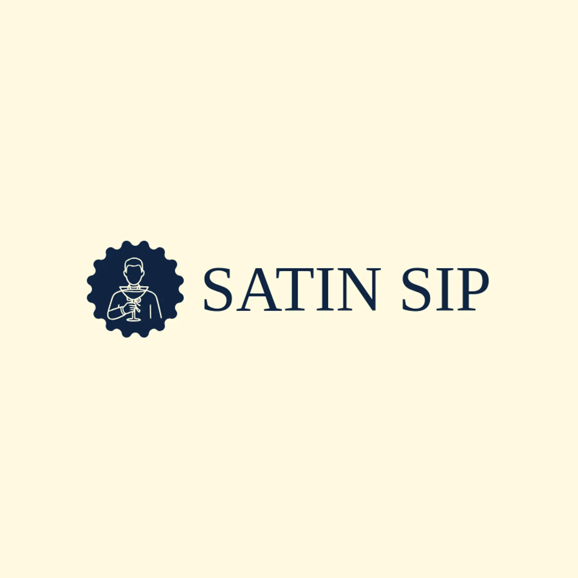 Satin Sip logo for bartender