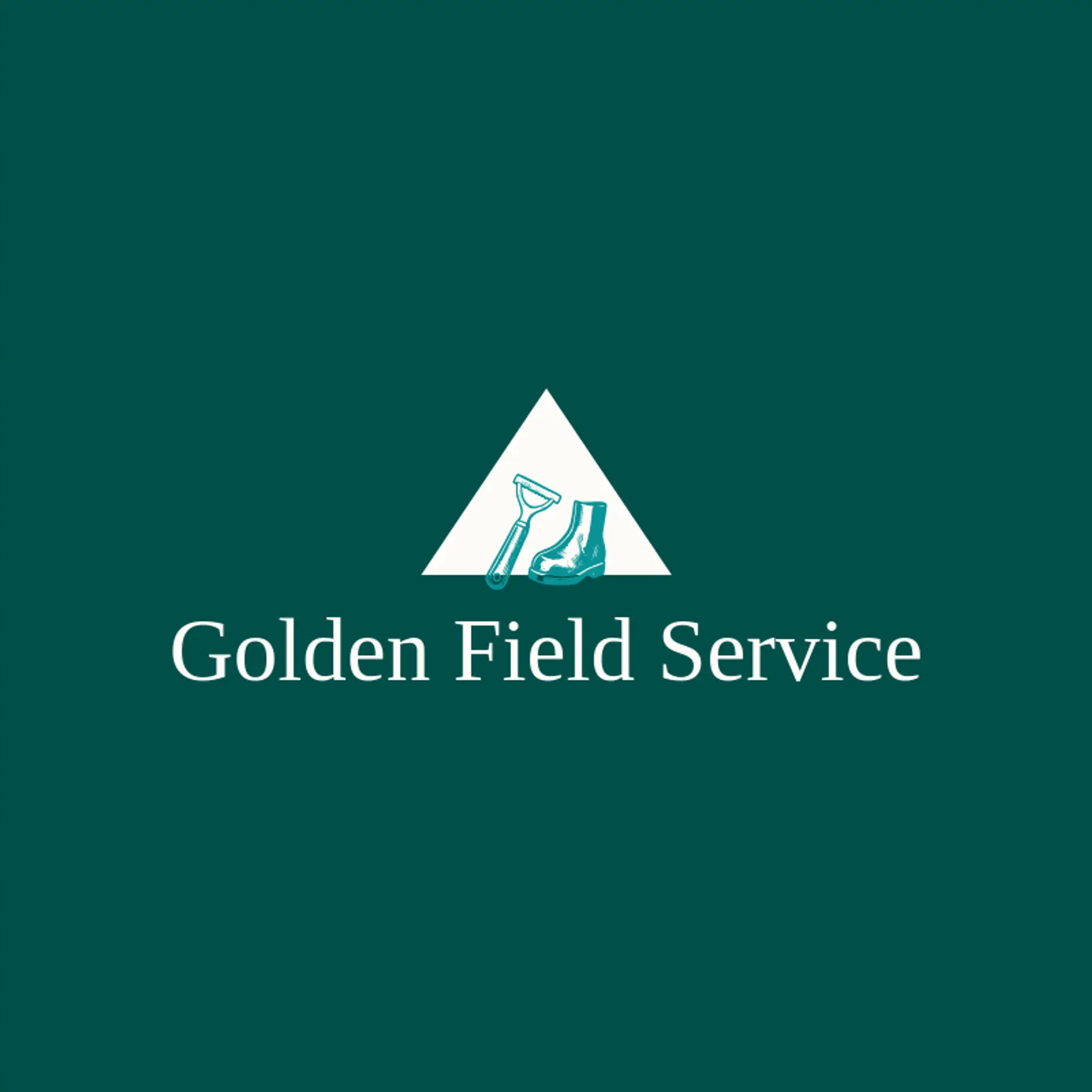 Golden Field Service logo for farrier