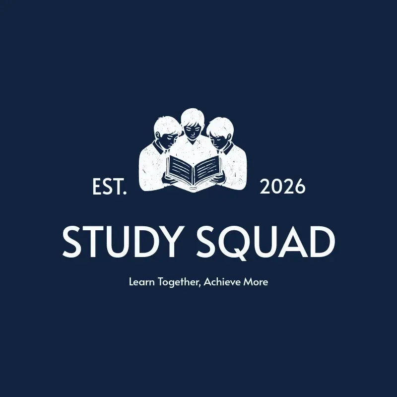 The tutoring name Study Squad as a branded logo with a single color icon