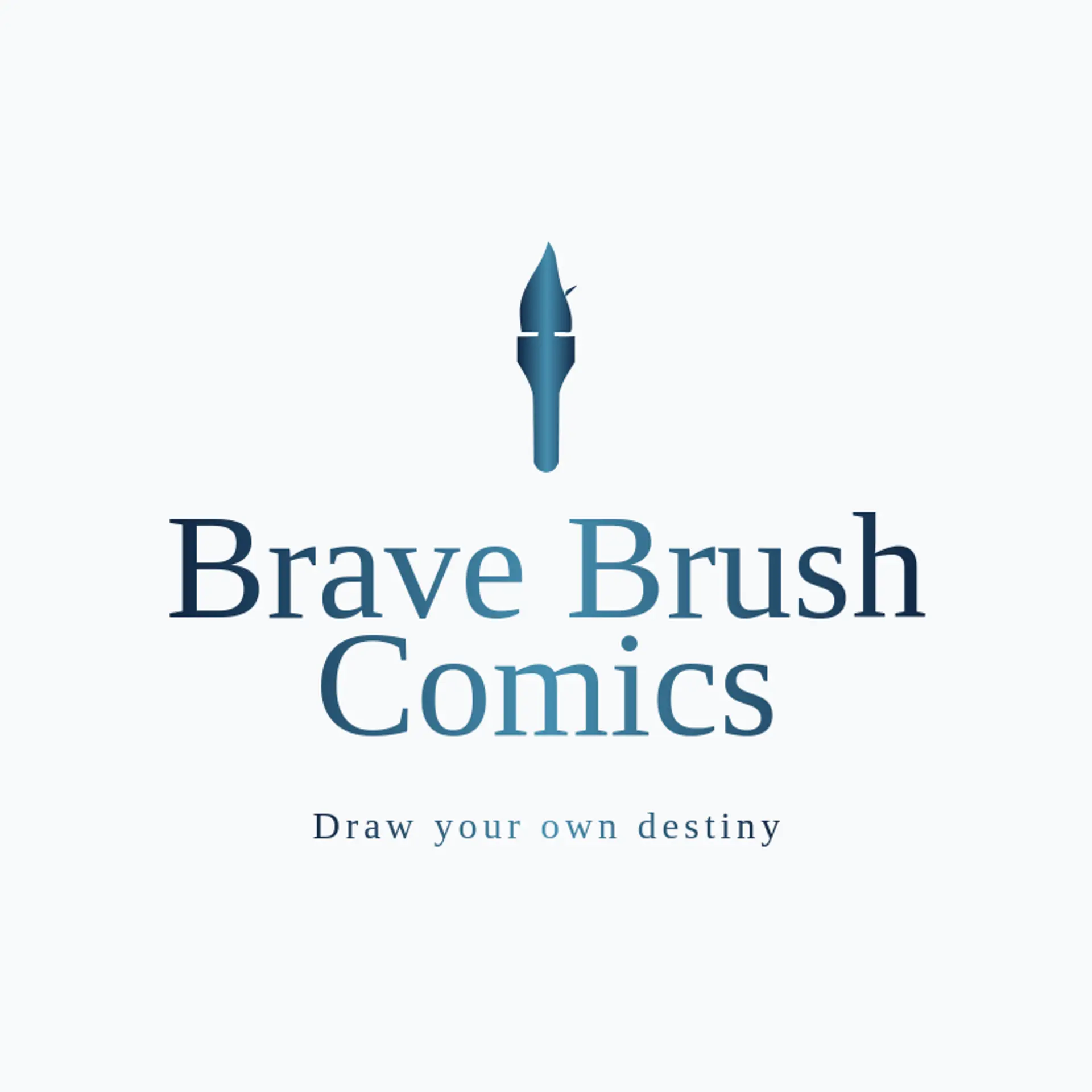 Brave Brush Comics logo for comic