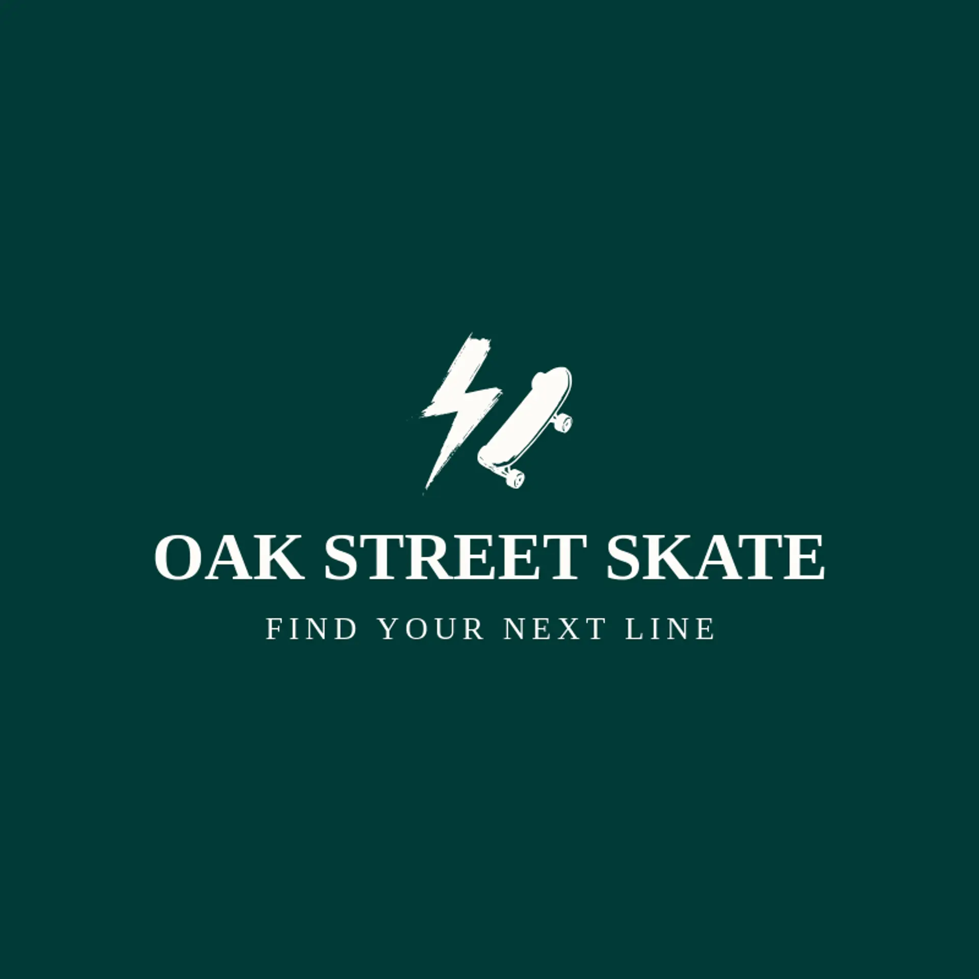 Oak Street Skate logo for skate