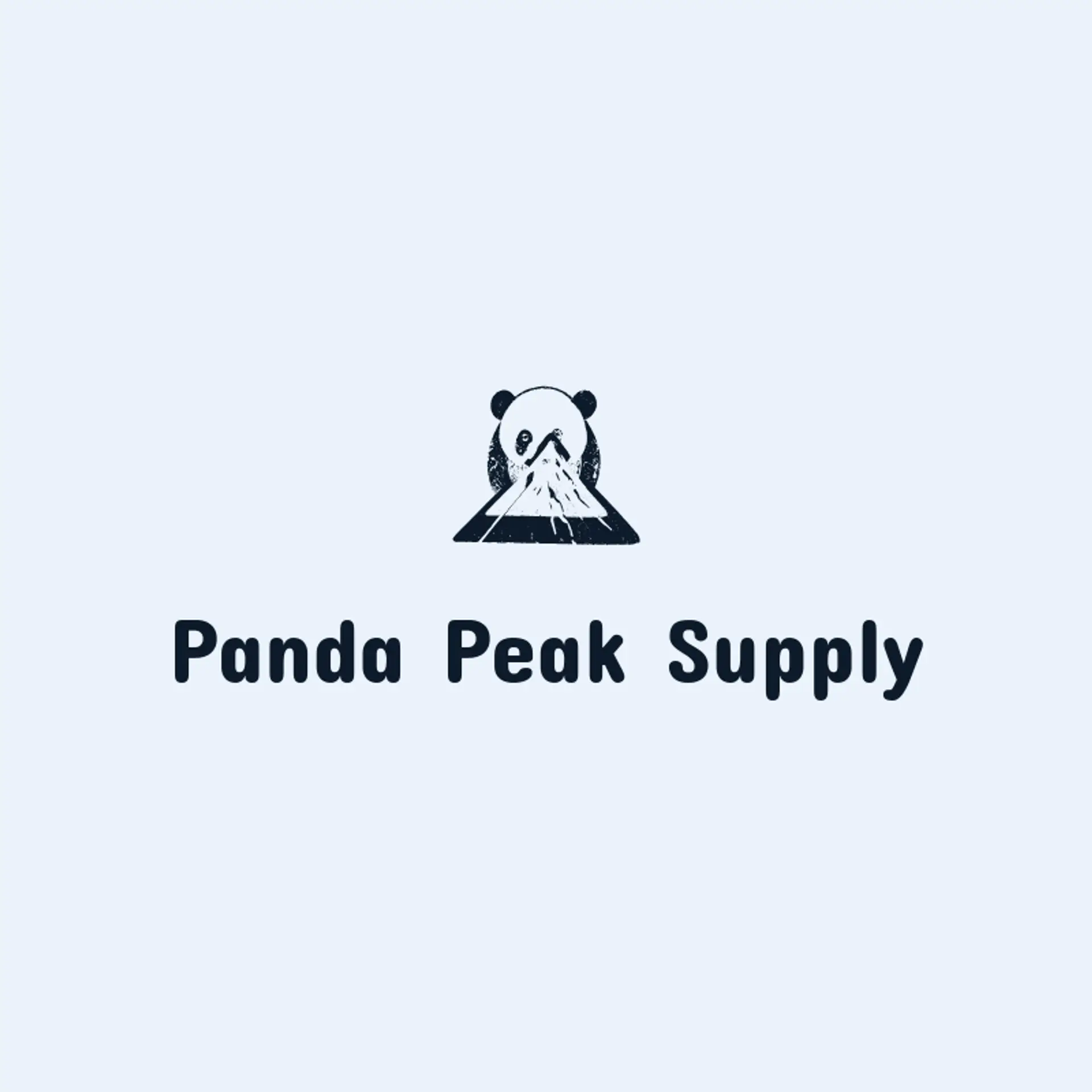 Panda Peak Supply logo for panda