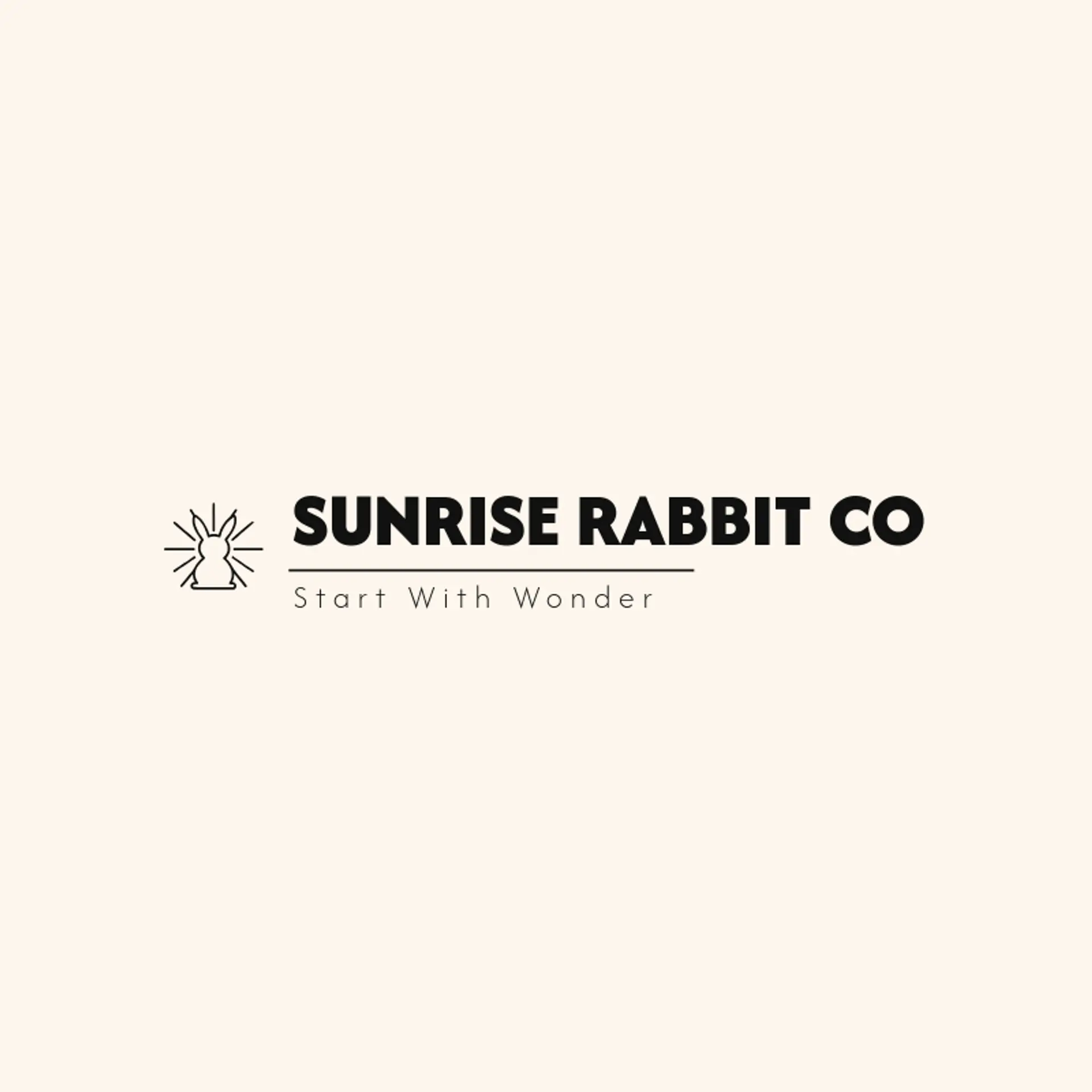 Sunrise Rabbit Co logo for bunny