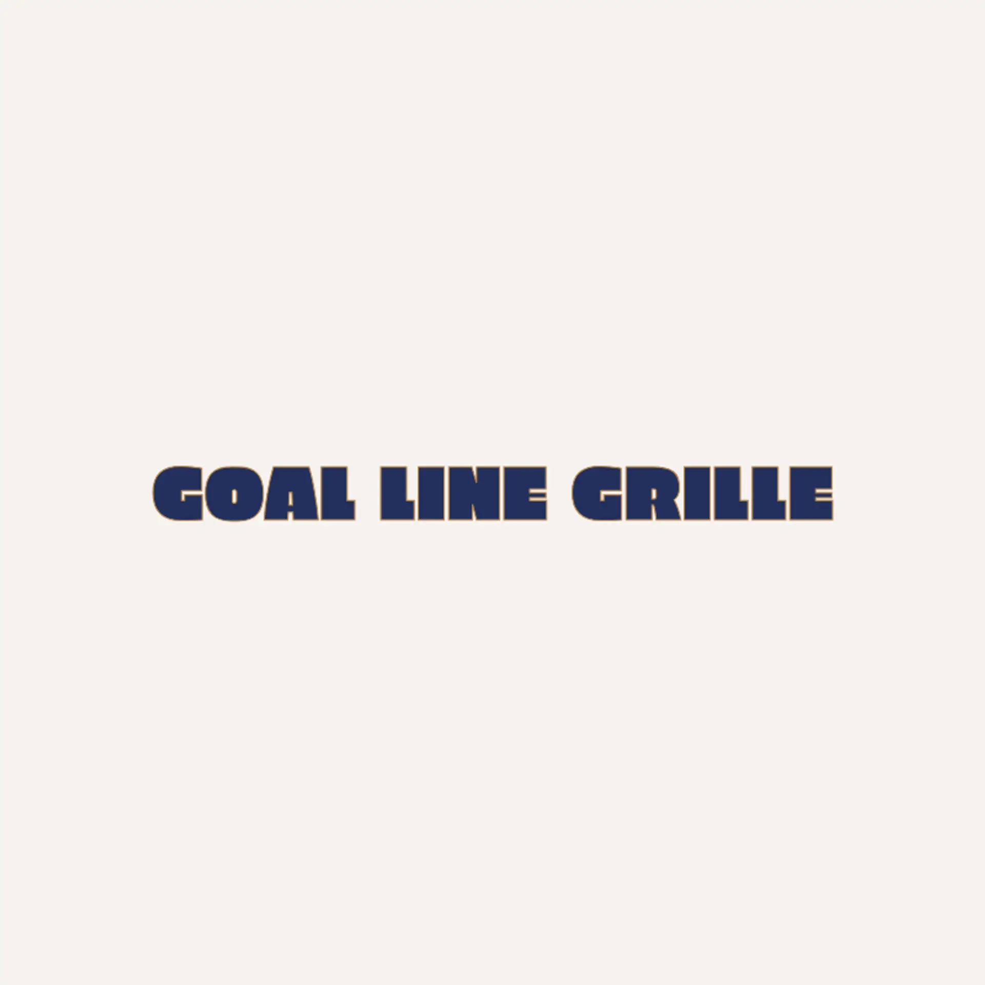 Goal Line Grille logo for sports bar