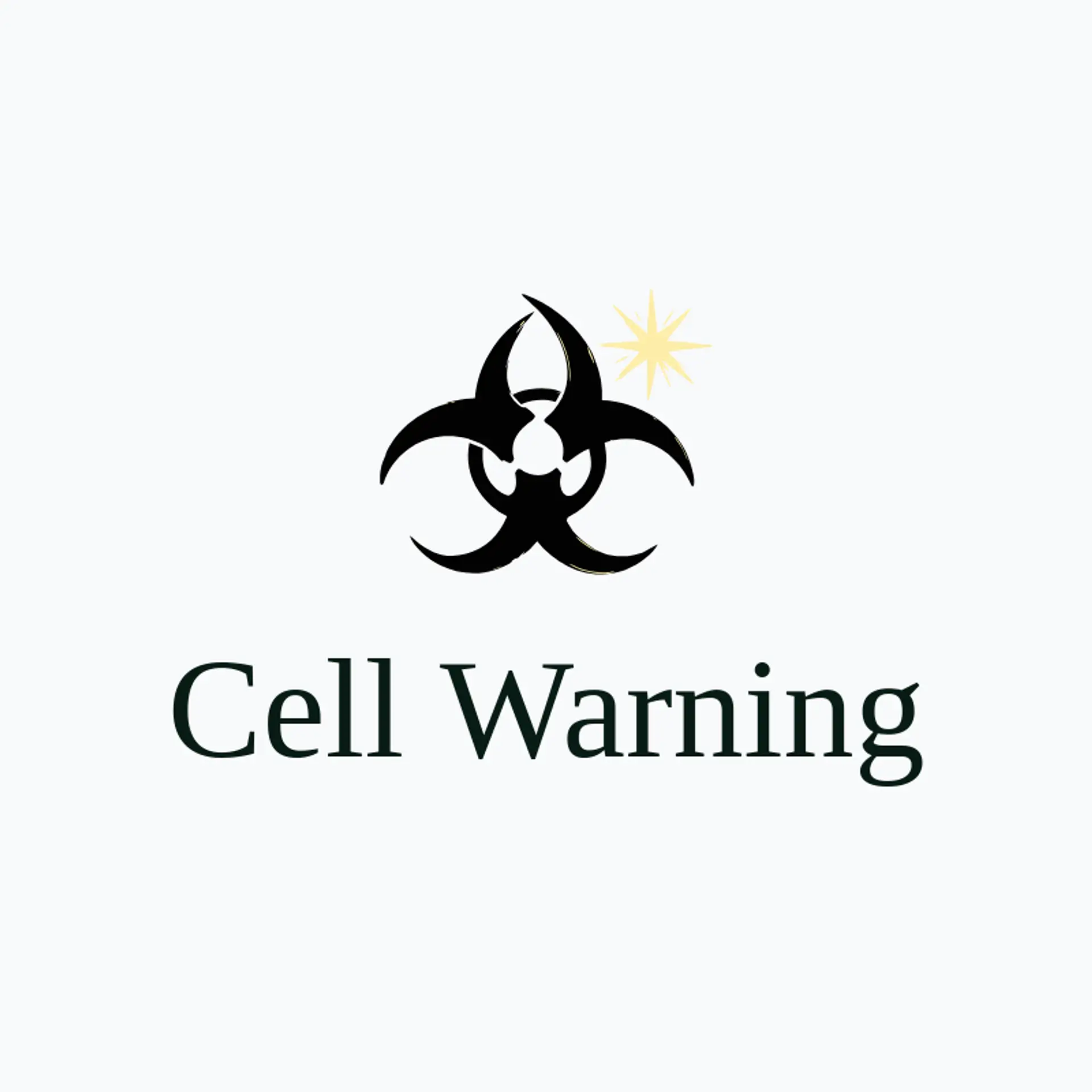 Cell Warning logo for toxic