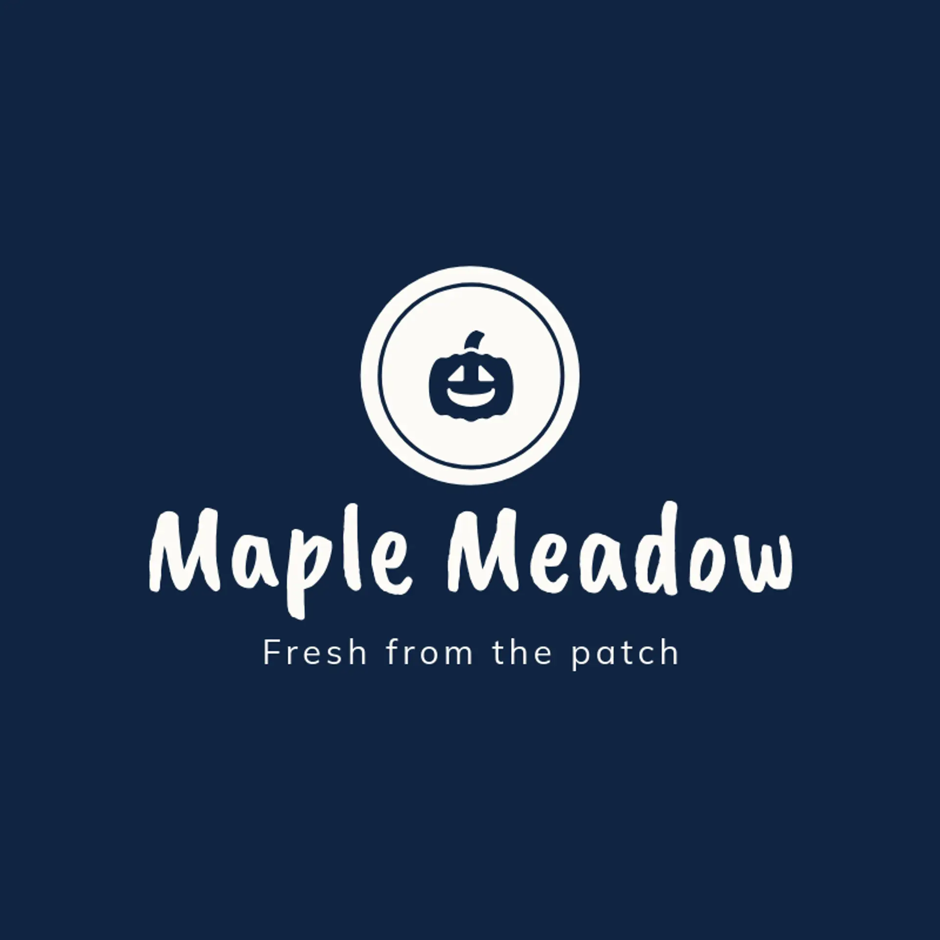 Maple Meadow logo for pumpkin