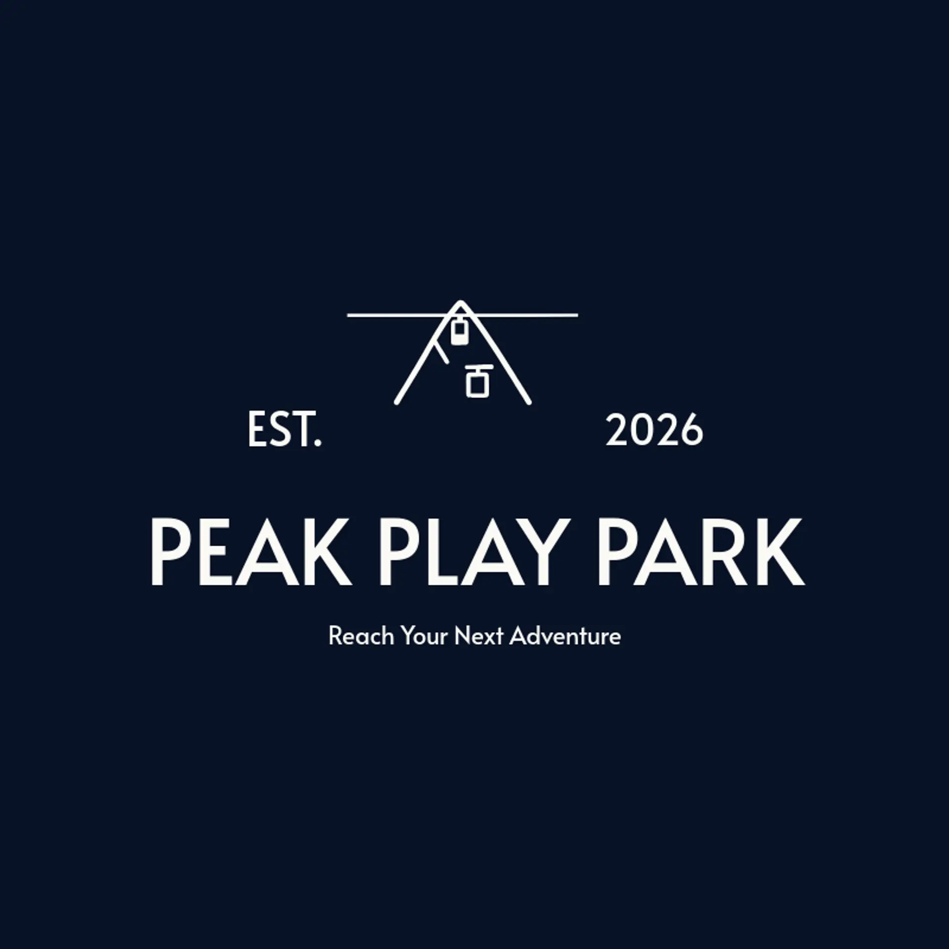 Peak Play Park logo for theme park