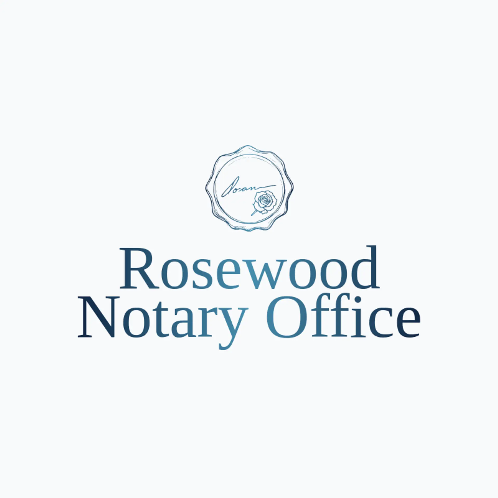 Rosewood Notary Office logo for notary public