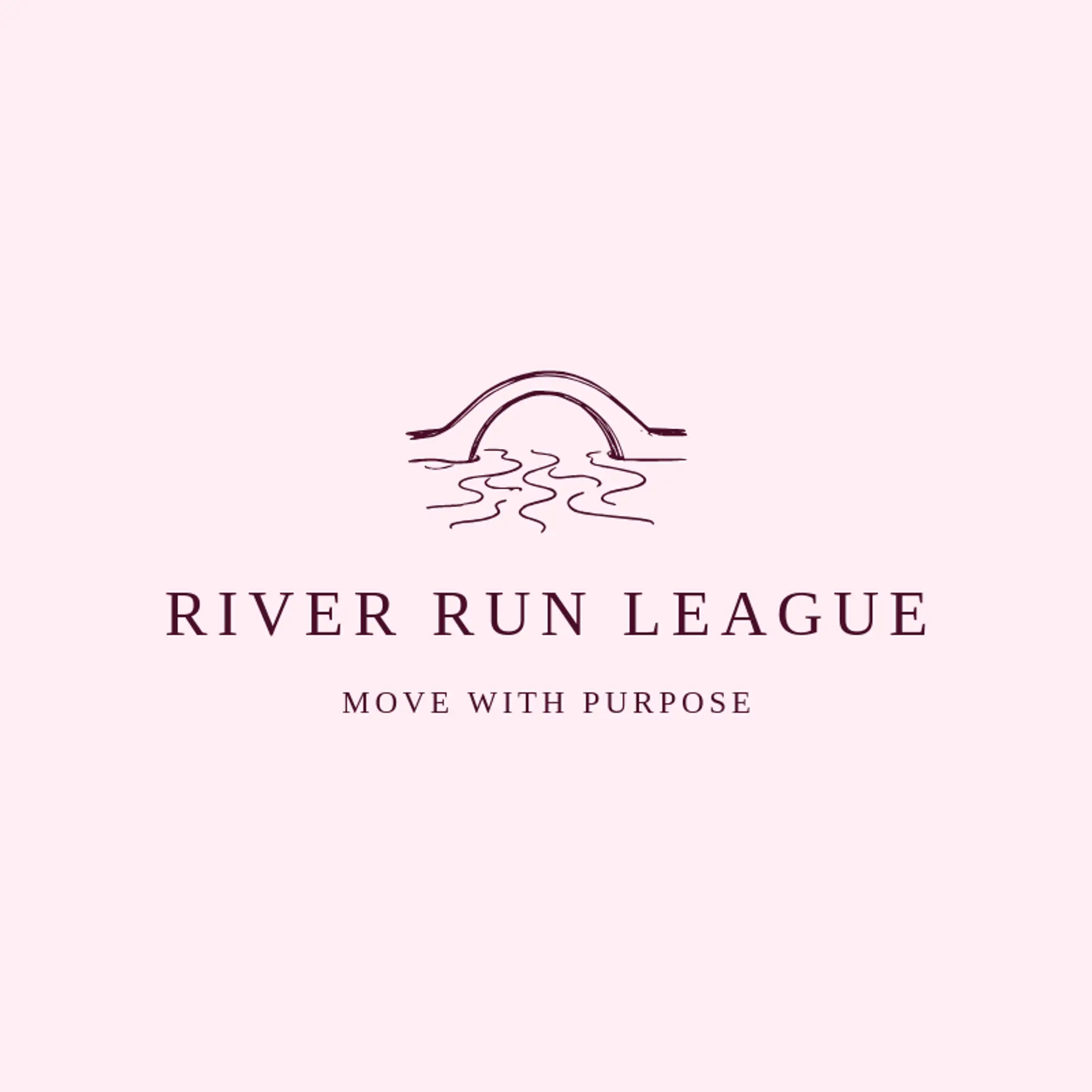 River Run League logo for river