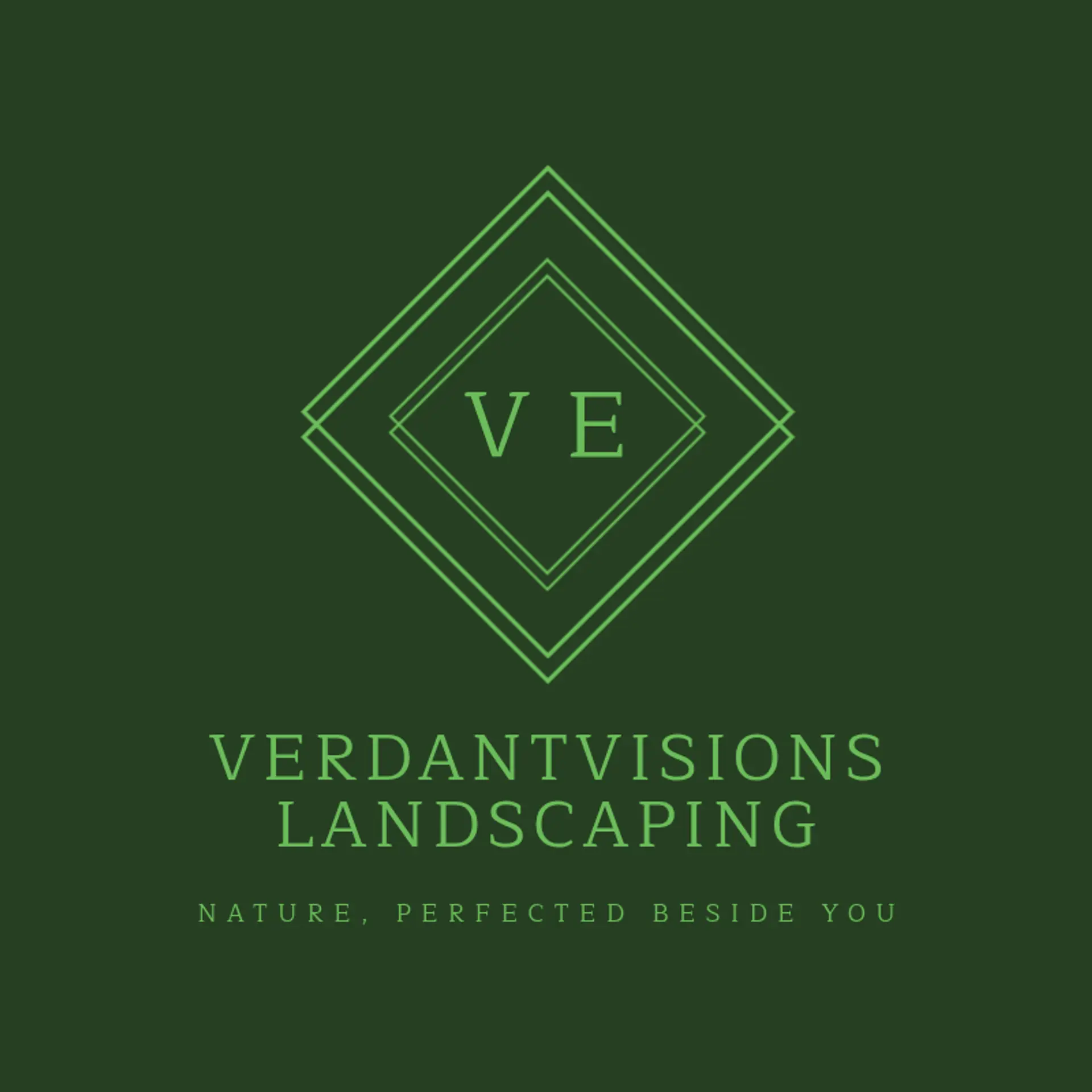 VerdantVisions Landscaping logo for landscaping
