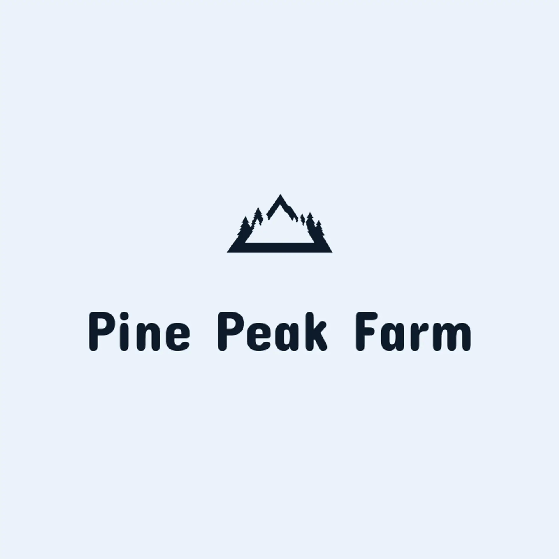 Pine Peak Farm logo for christmas tree