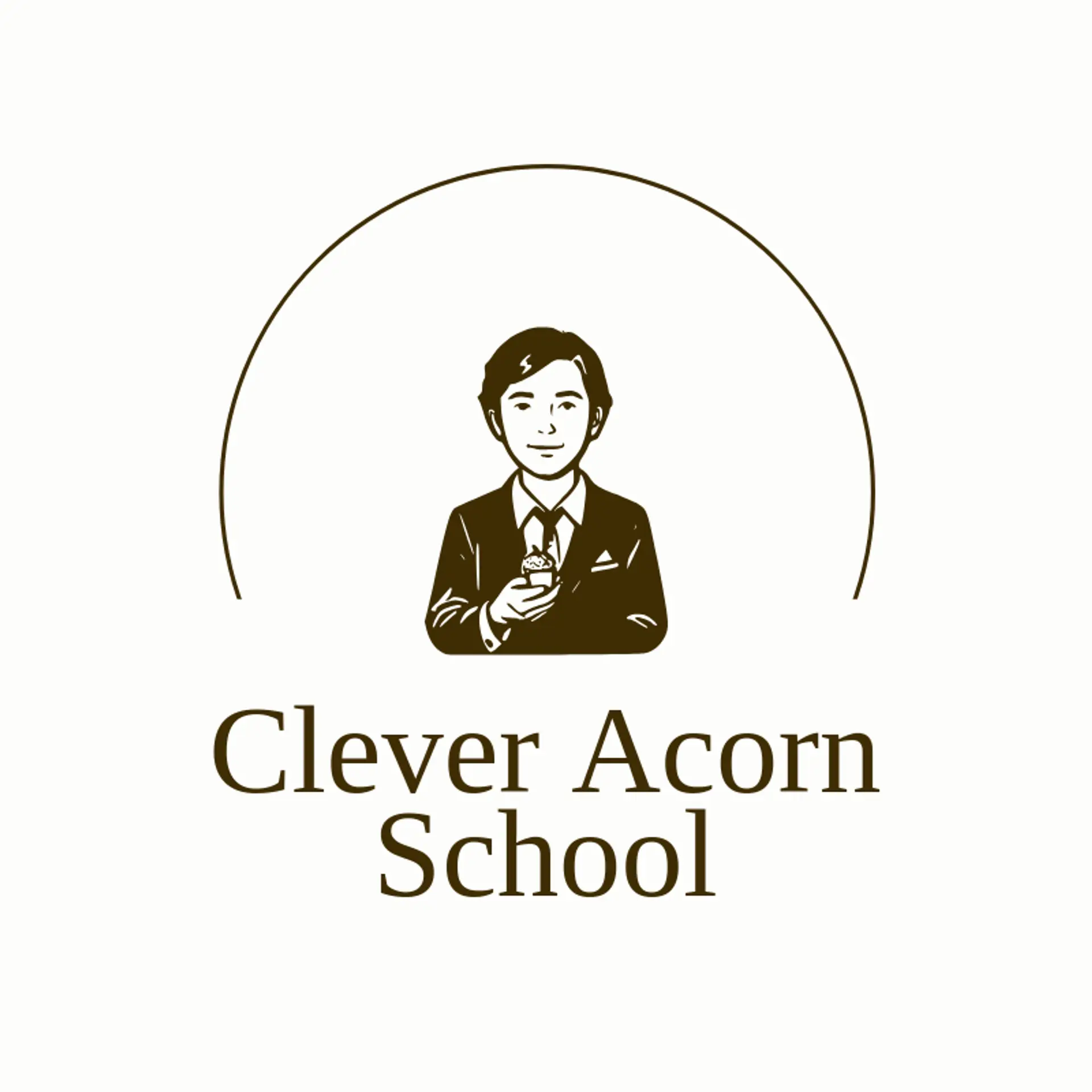 Clever Acorn School logo for teaching