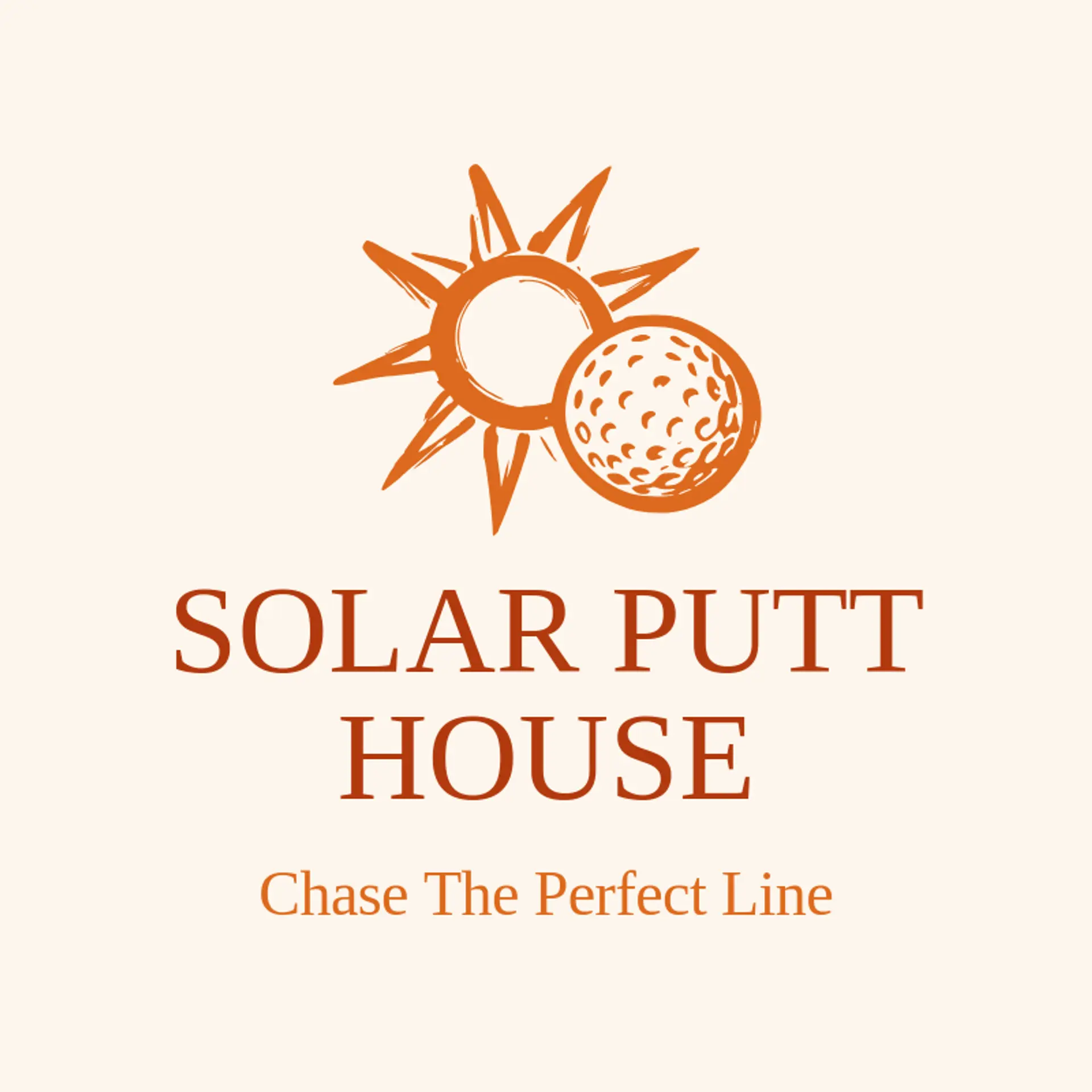 Solar Putt House logo for golf ball