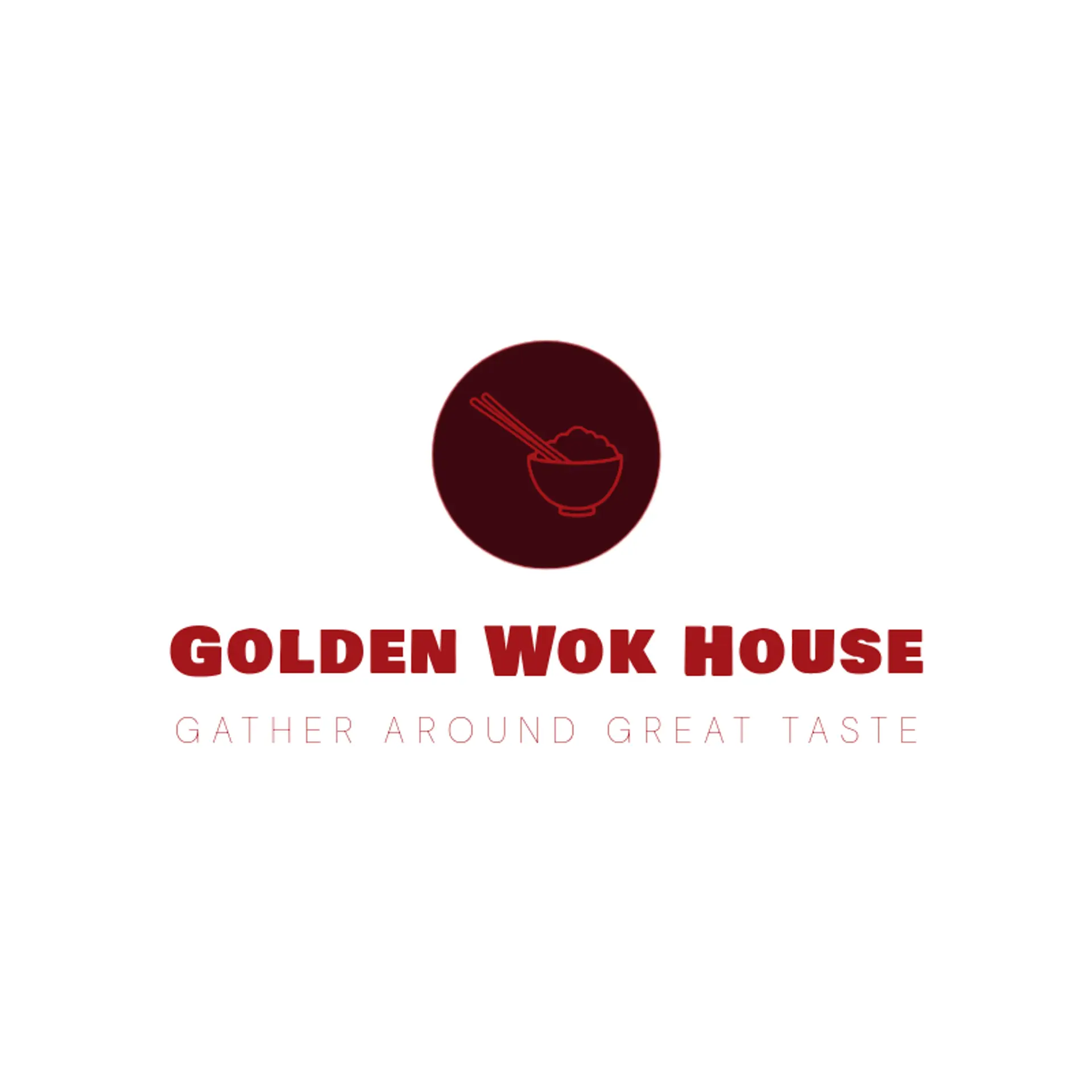 Golden Wok House logo for chinese