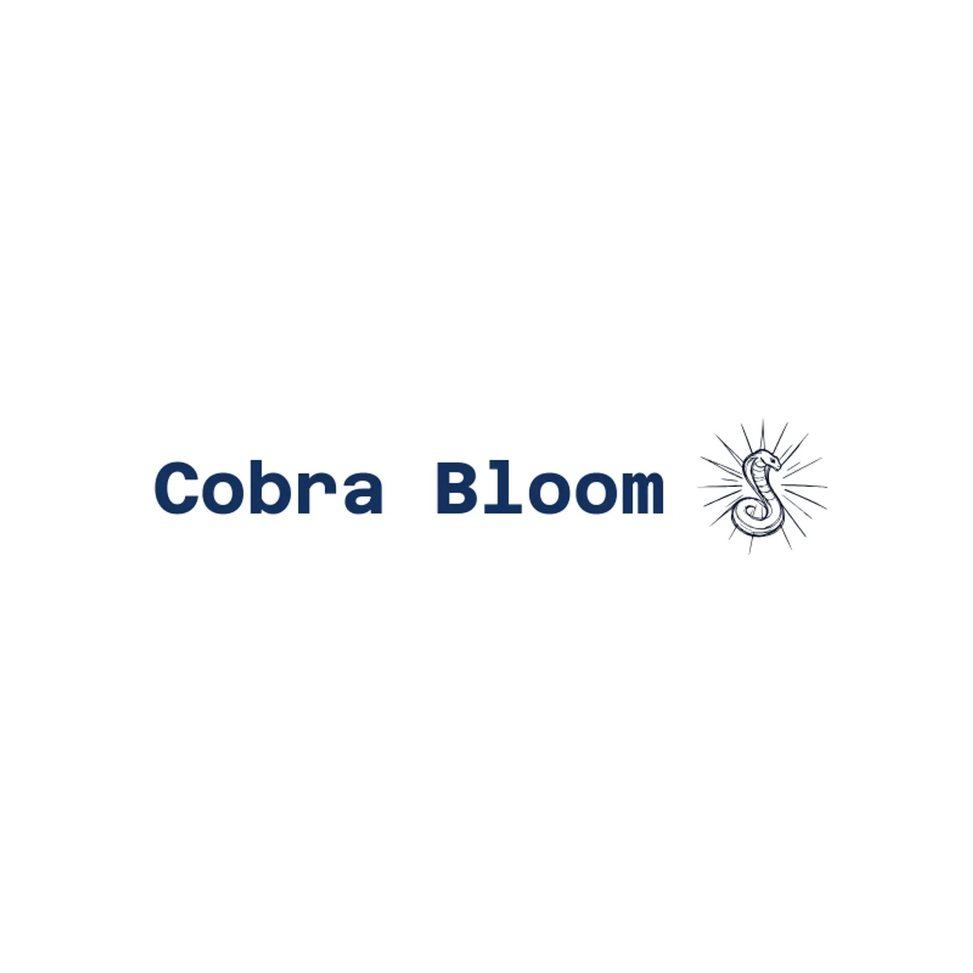 Cobra Bloom logo for snake