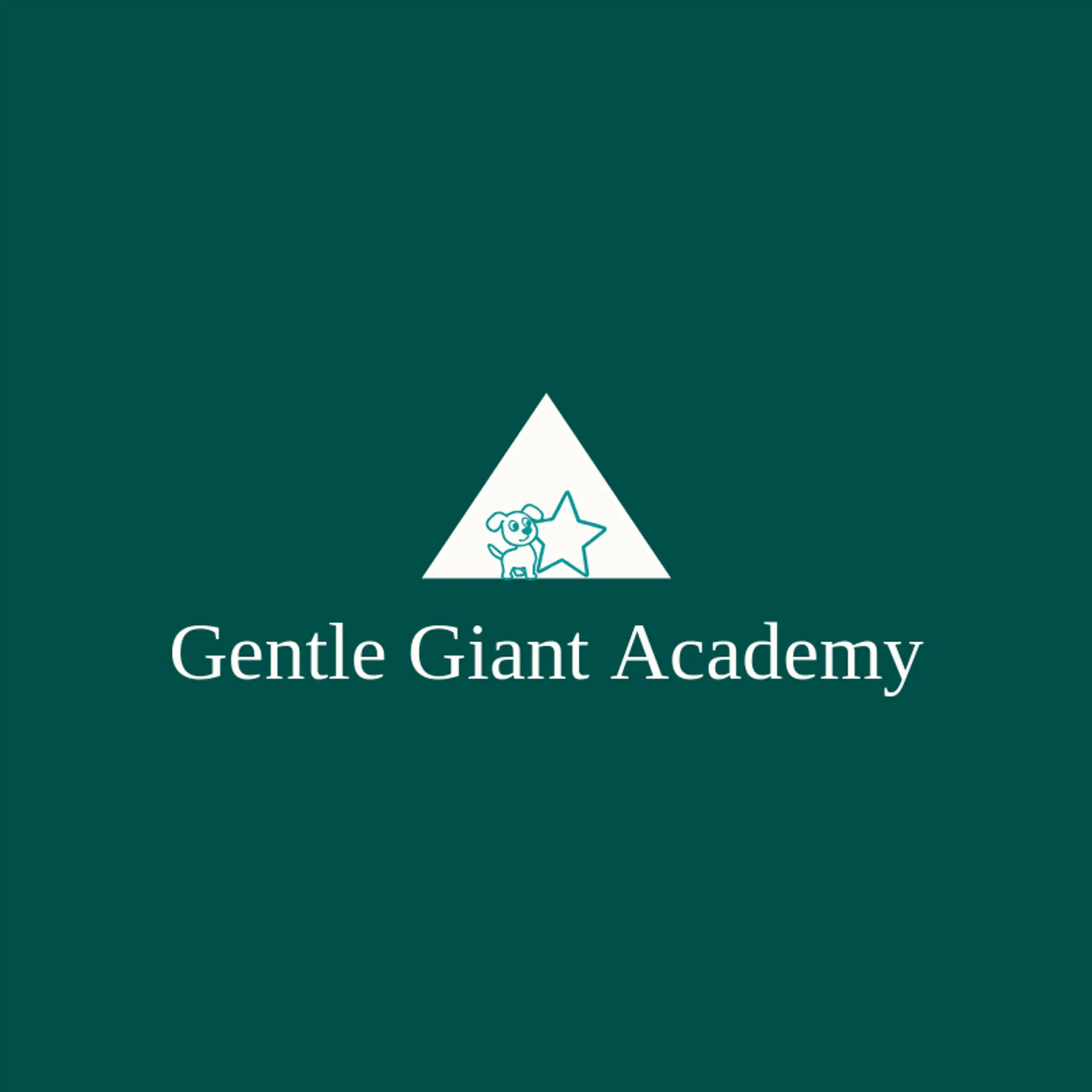 Gentle Giant Academy logo for dog training